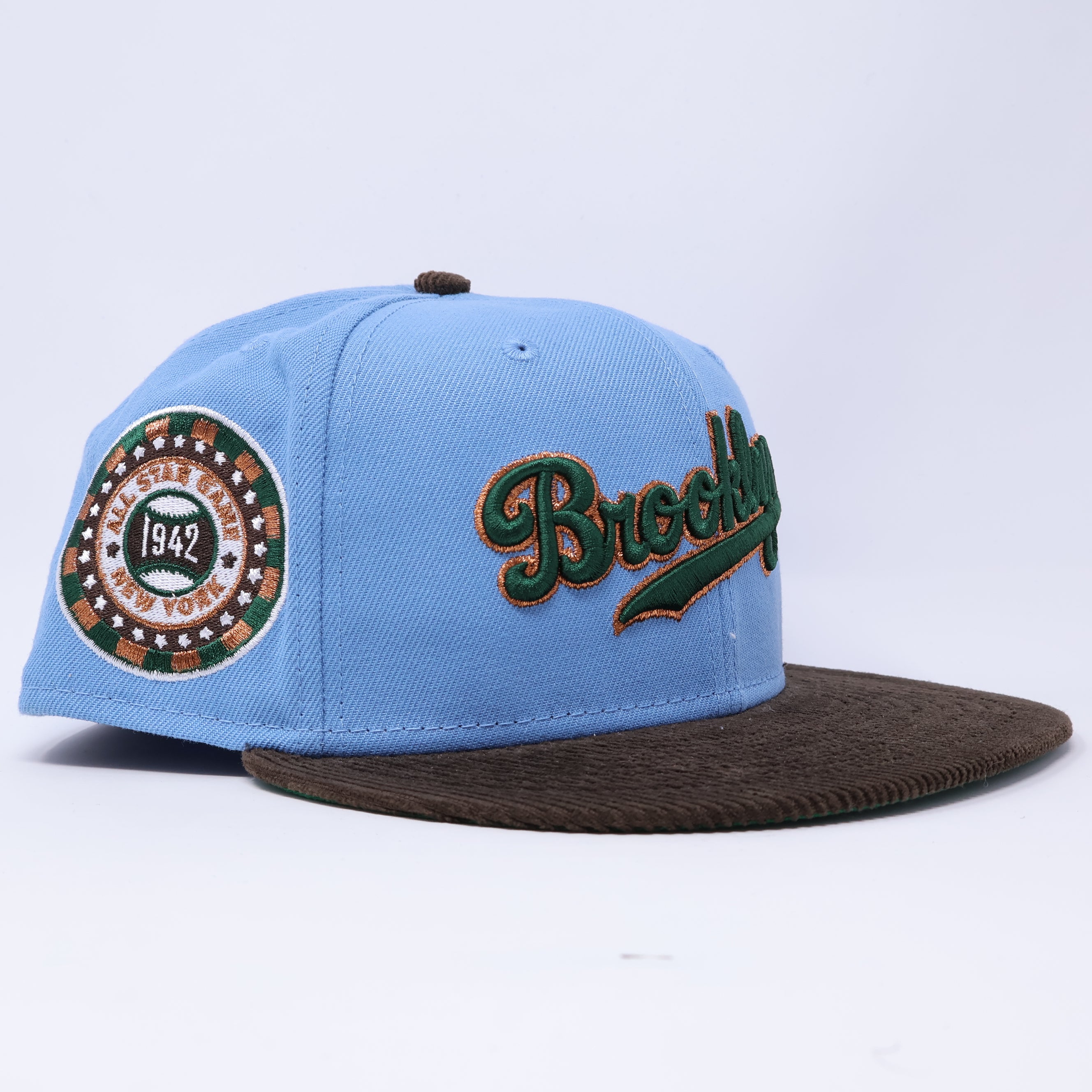 NEW 5/8 Blue Brooklyn Dodgers 1942 ASG Poker Chip 59fifty New Era Fitted Hat Cap
