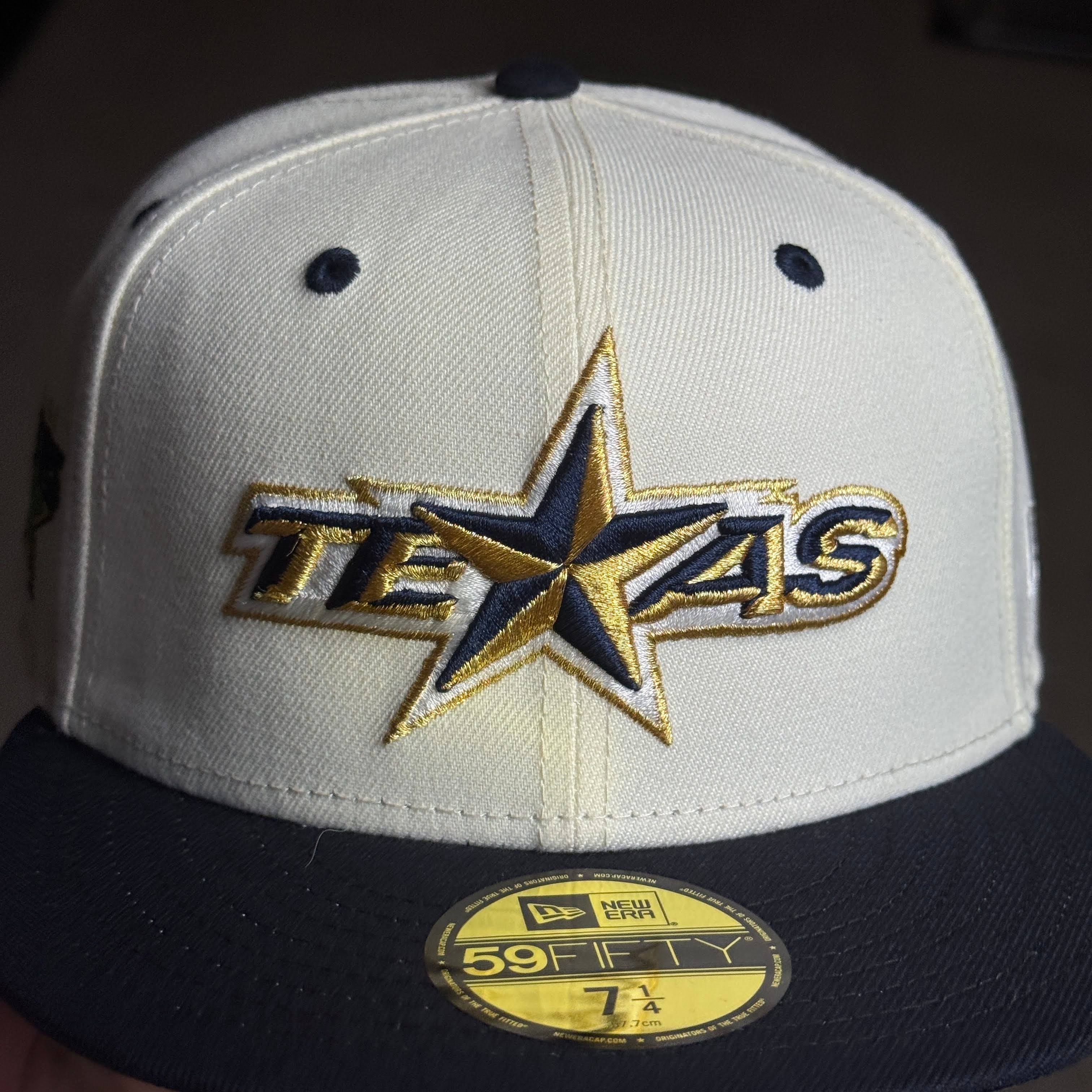 NWT 1/4 Chrome Dallas Texas Stars AHL 59fifty New Era Fitted Hat Cap