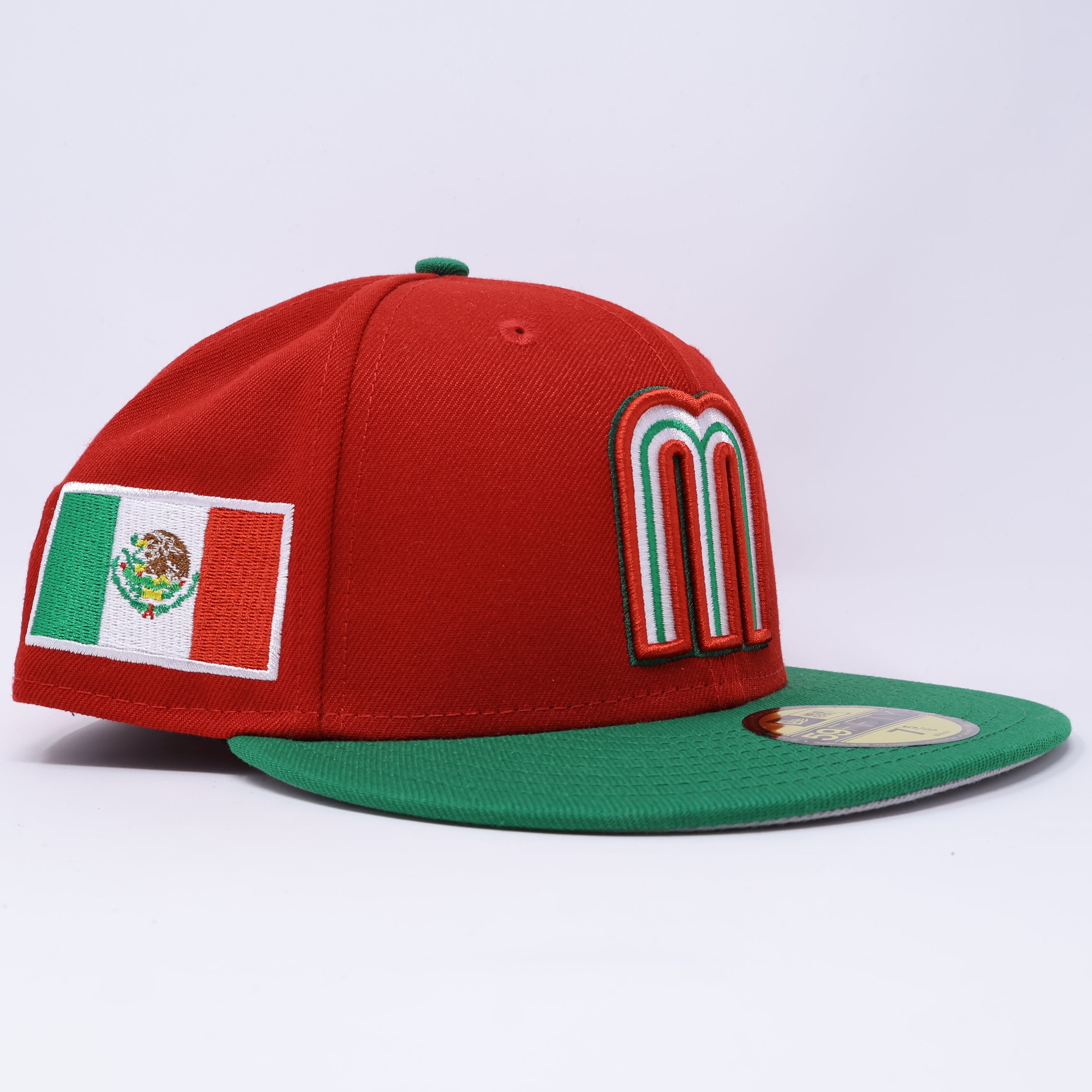 NWT 5/8 Red Mexican WBC Flag 59FIFTY New Era Fitted Hat Cap