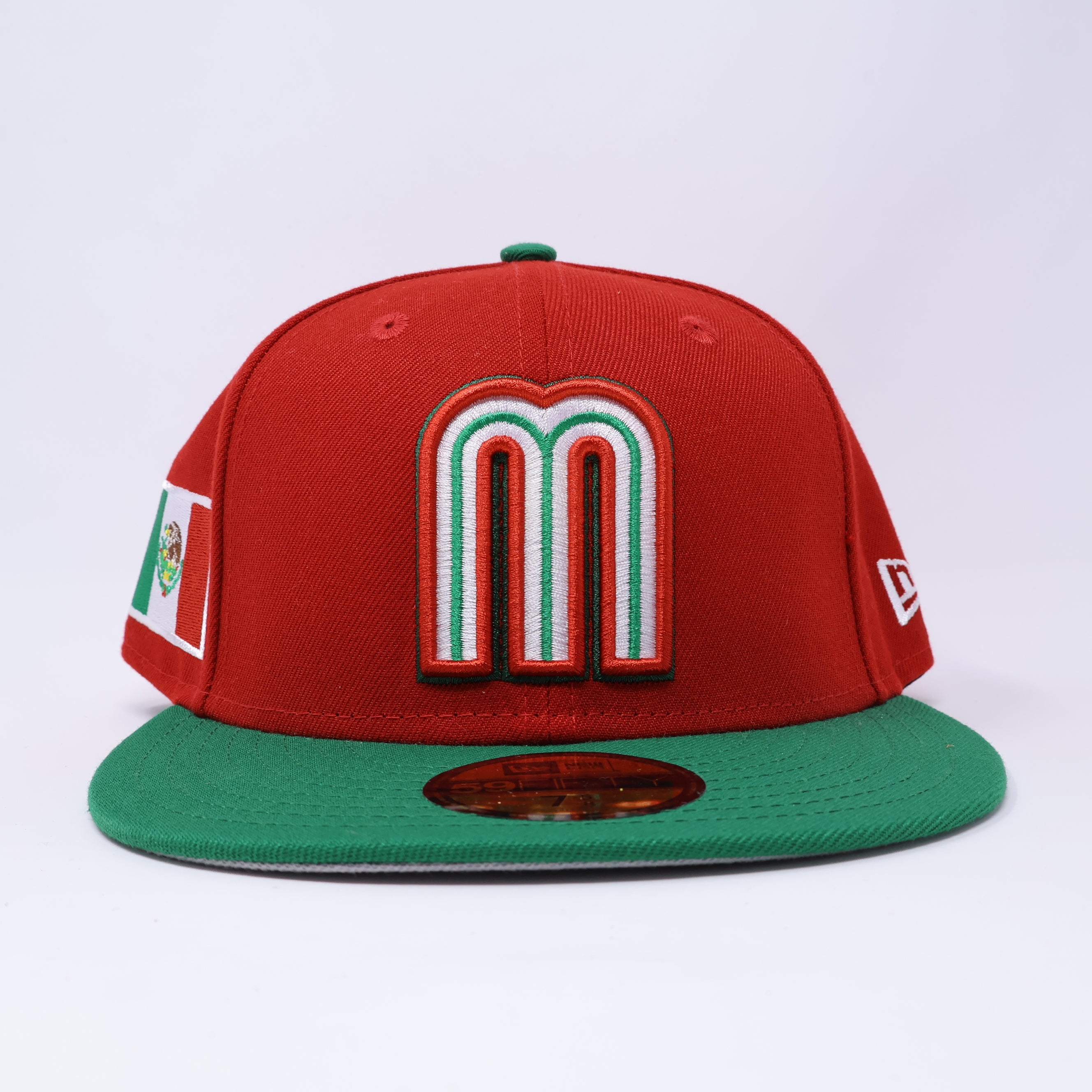 NWT 5/8 Red Mexican WBC Flag 59FIFTY New Era Fitted Hat Cap