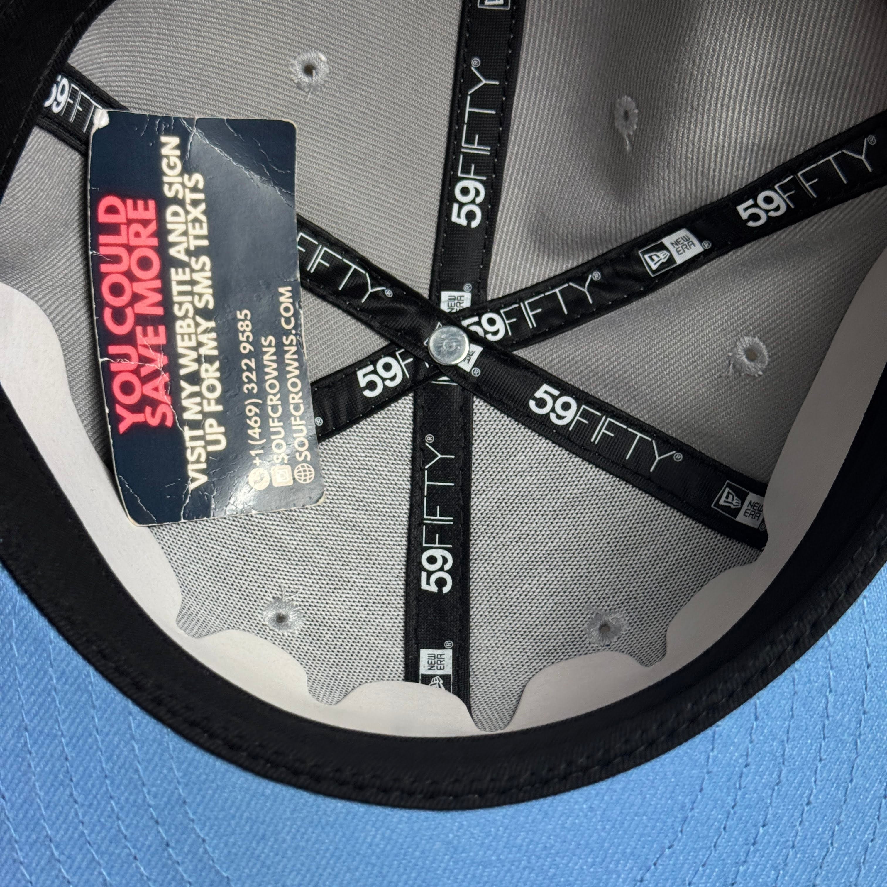 NWT 1/2 Gray Atlanta Braves 40th Anniversary 59fifty New Era Fitted Hat Cap