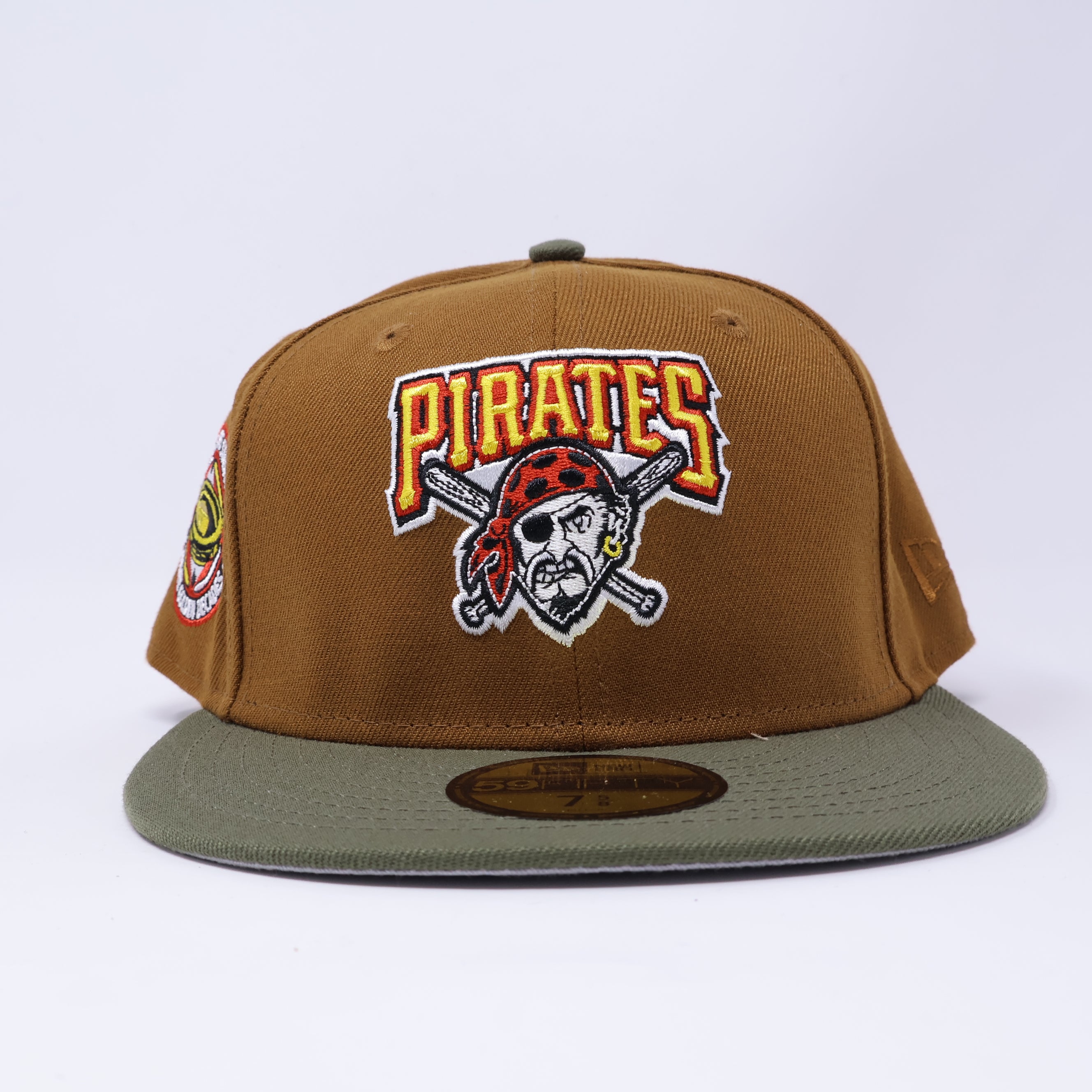 NWT 5/8 Brown Pittsburgh Pirates Three Rivers 59fifty New Era Fitted Hat Cap