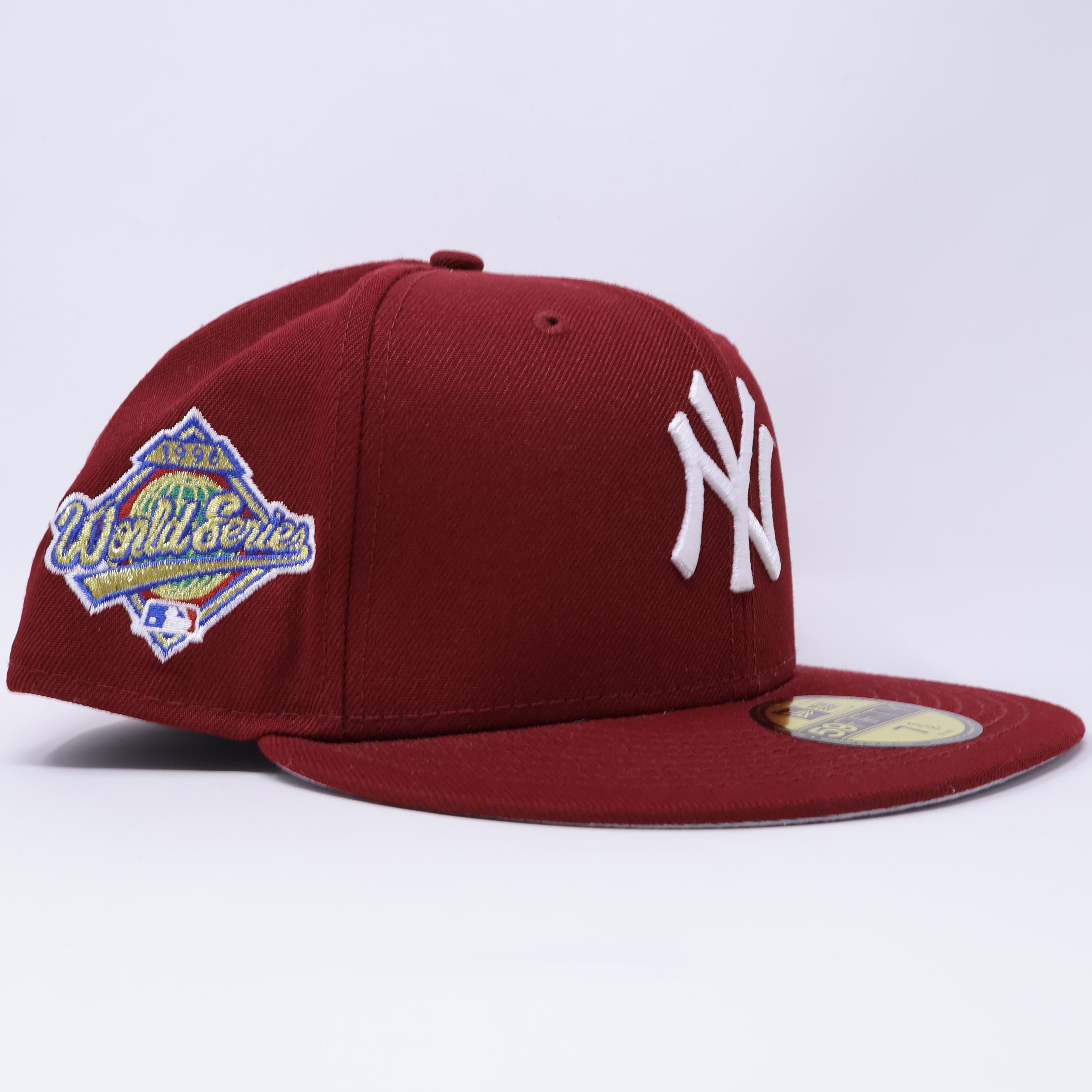 NWT 5/8 Maroon New York Yankees 1996 World Series 59fifty New Era Fitted Hat Cap