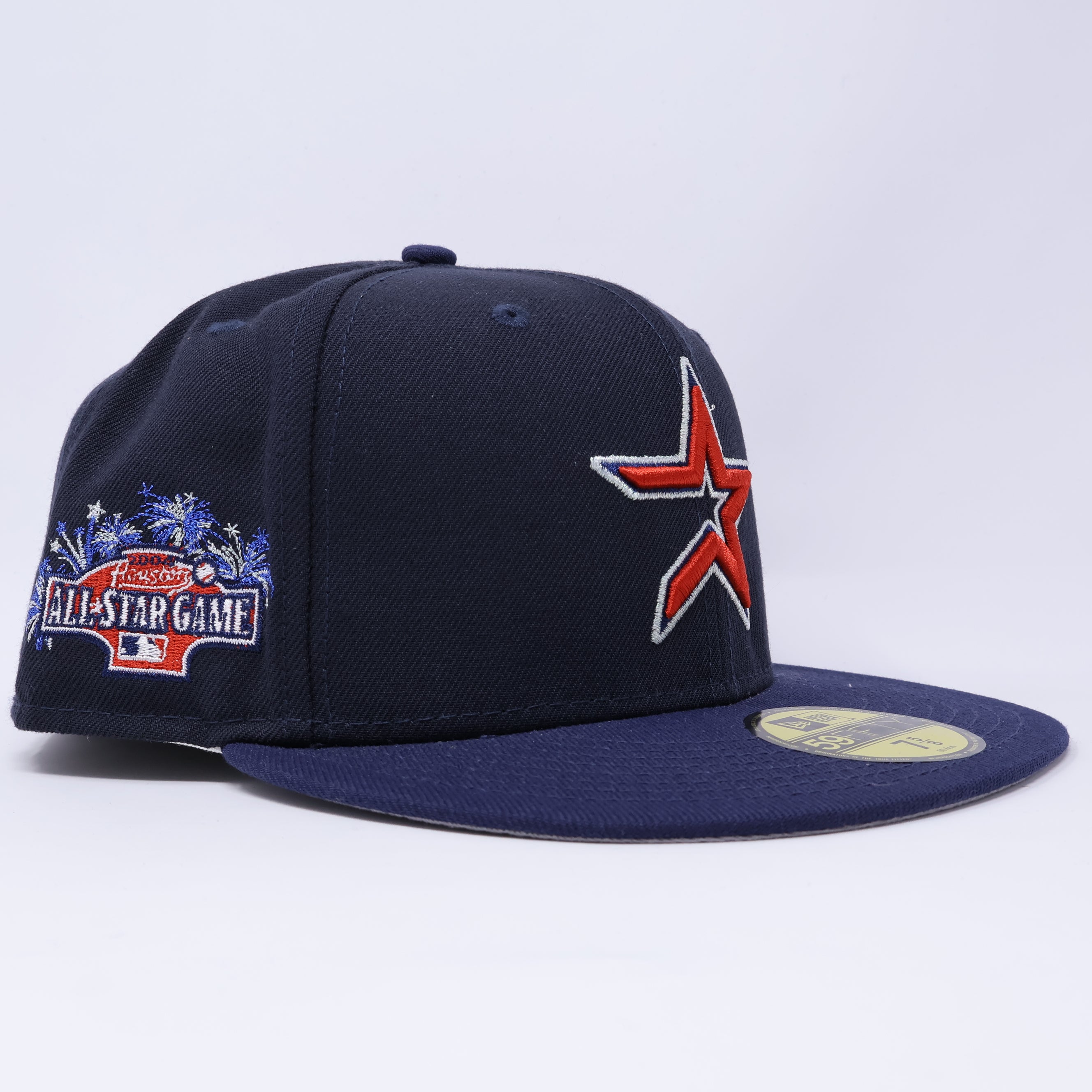 NWT 5/8 Navy Houston Astros 2004 All Star Game 59fifty New Era Fitted Hat Cap