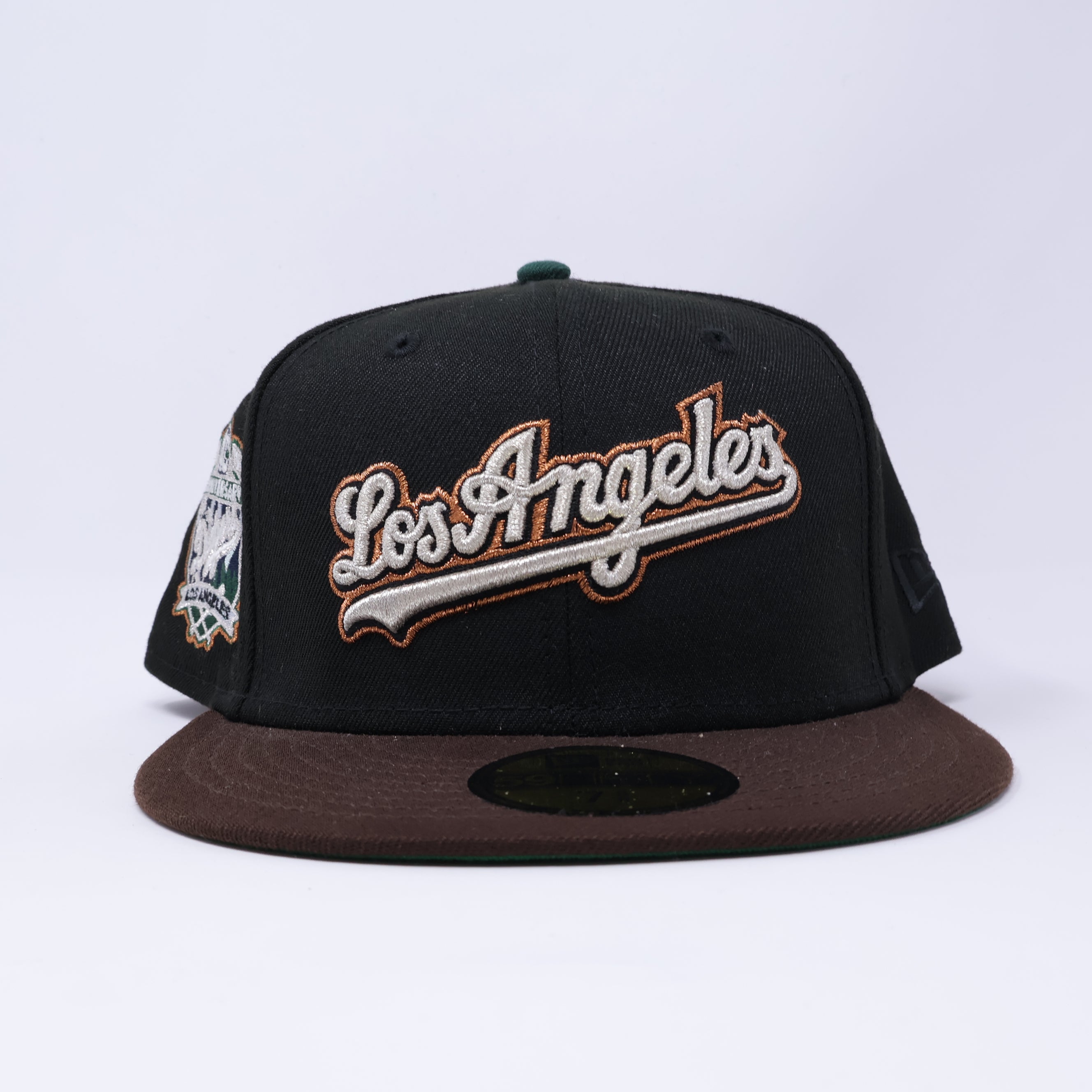 NWT 5/8 Black Los Angeles Dodgers 40th Anniversary 59fifty New Era Fitted Hat Cap