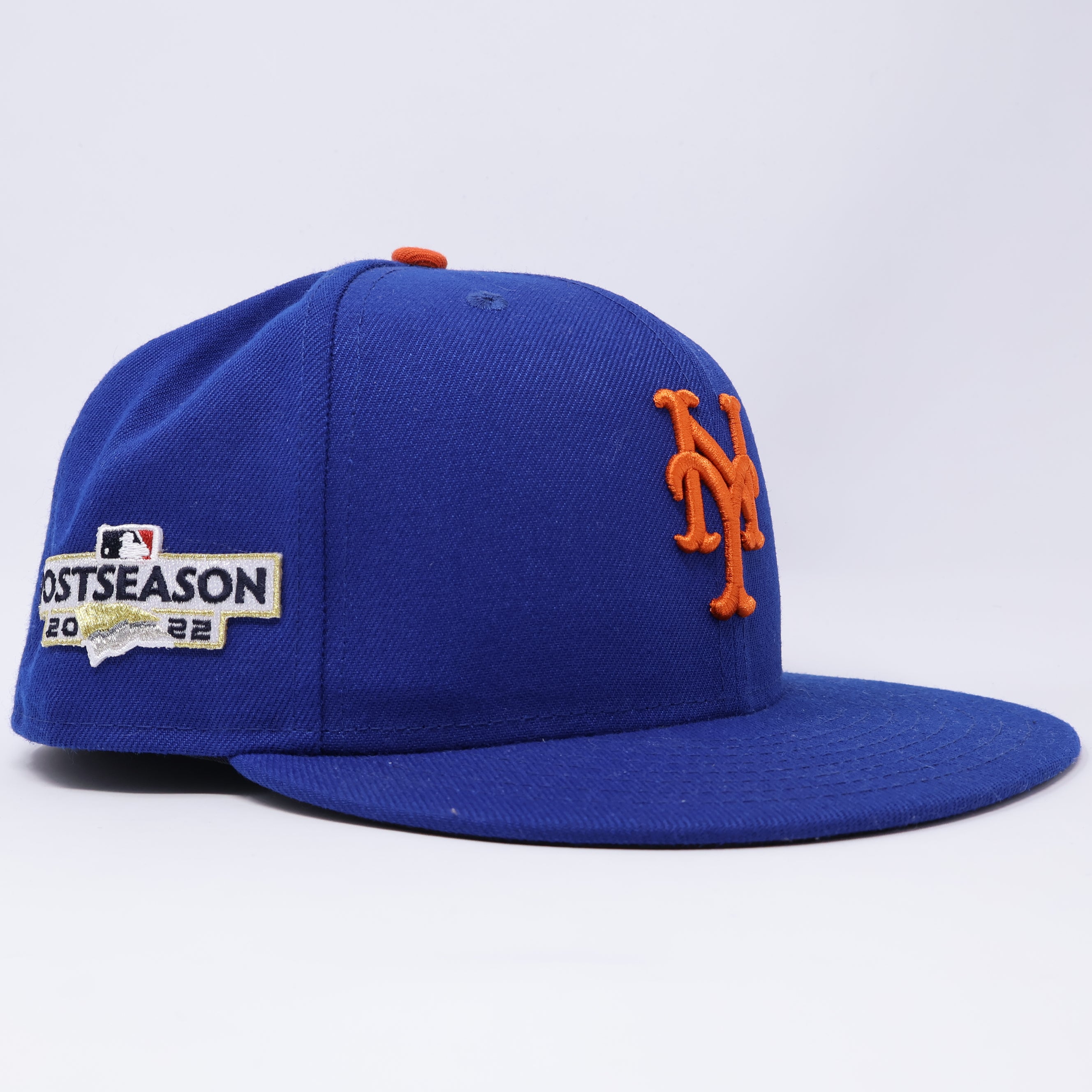 USED 3/8 Blue New York Mets Post Season 2022 59fifty New Era Fitted Hat Cap