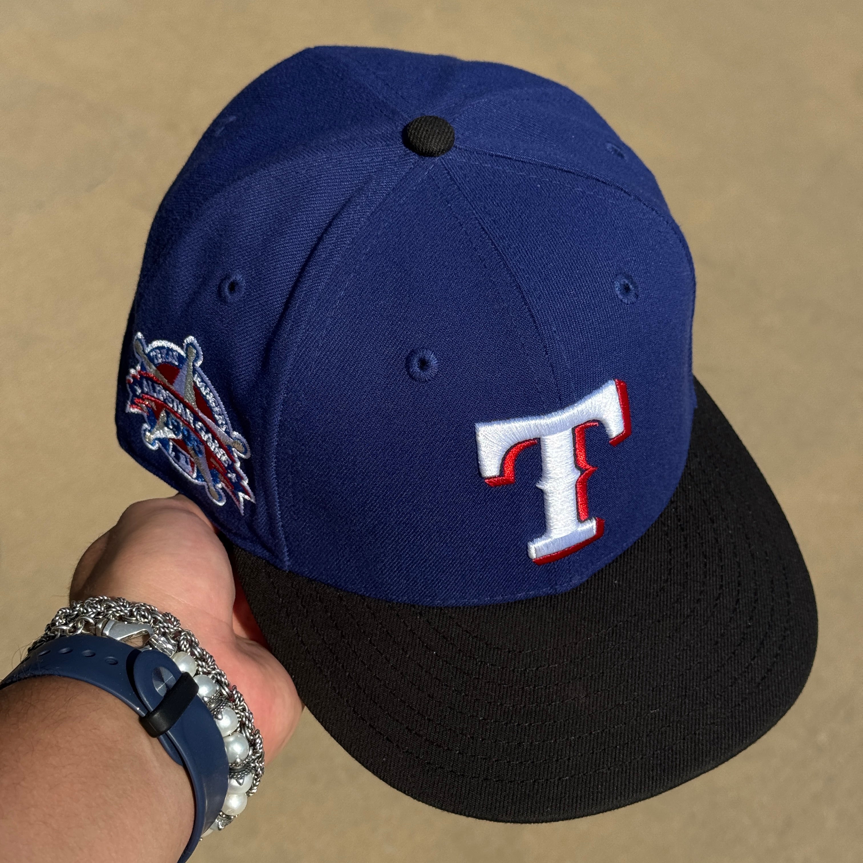 USED 5/8 Blue Dallas Texas Rangers 1995 All Star Game 59fifty New Era Fitted Hat Cap