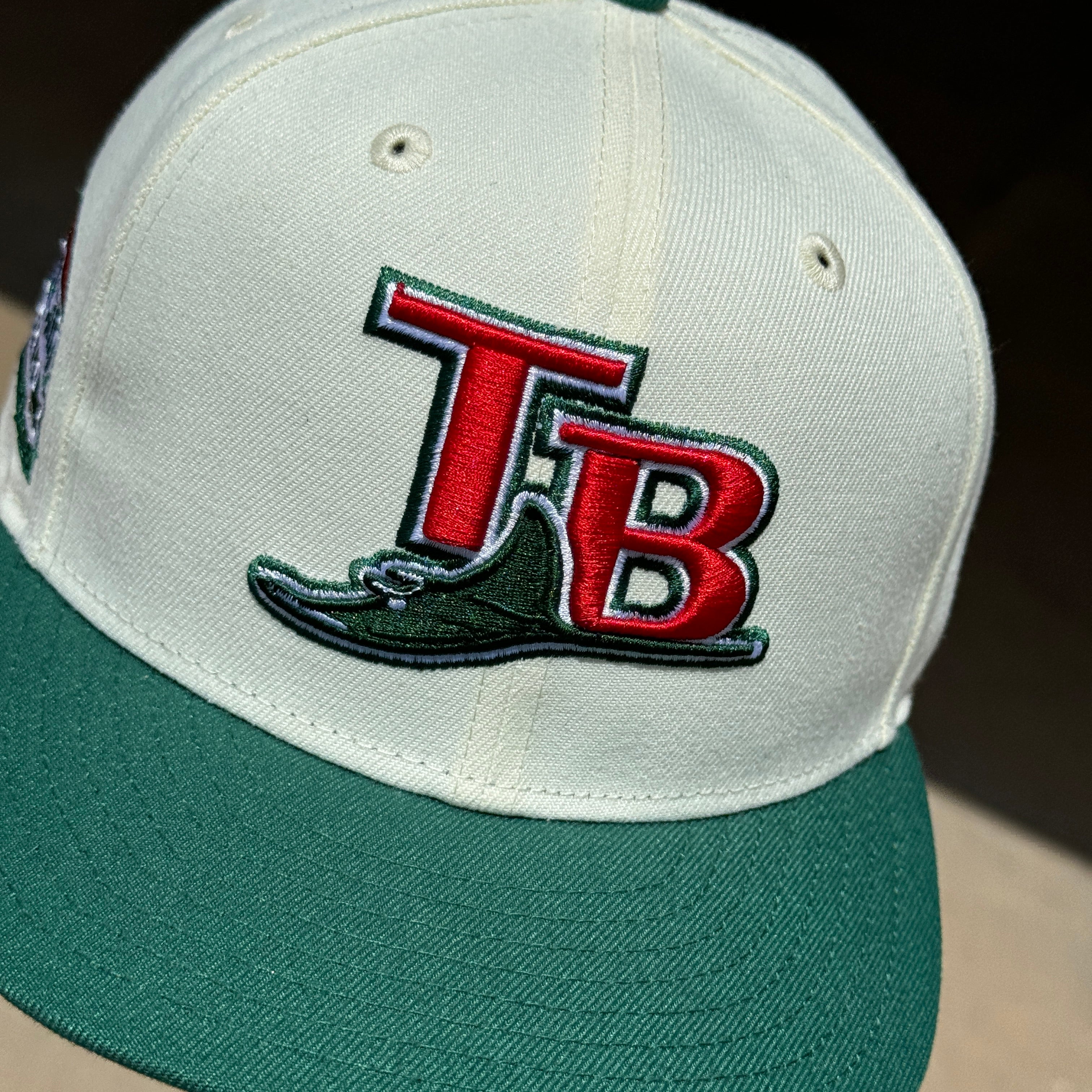 USED 1/8 Chrome Tampa Bay Devil Rays Tropicana Field 59fifty New Era Fitted Hat Cap