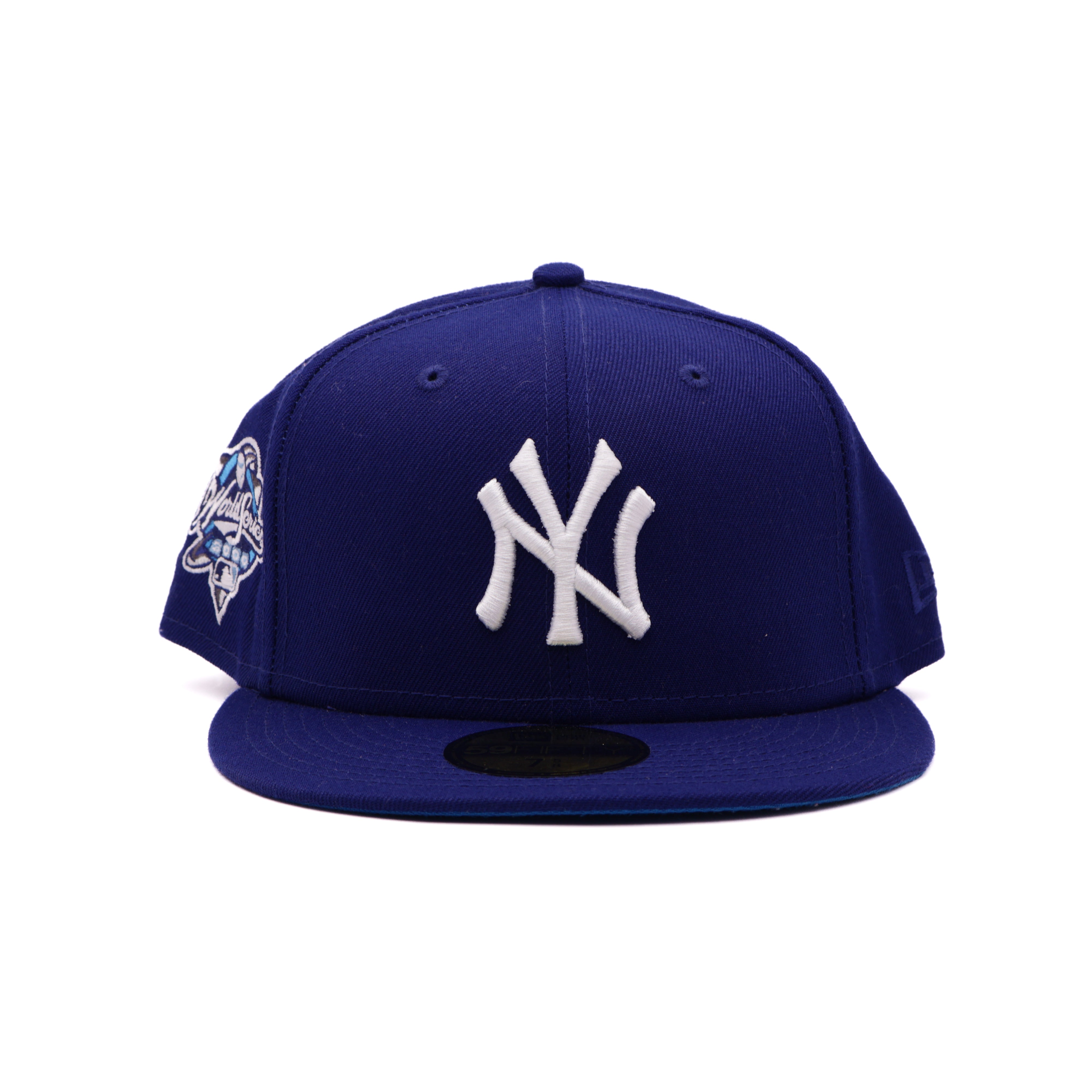 NWT 5/8 Blue New York Yankees 2000 World Series 59fifty New Era Fitted Hat Cap