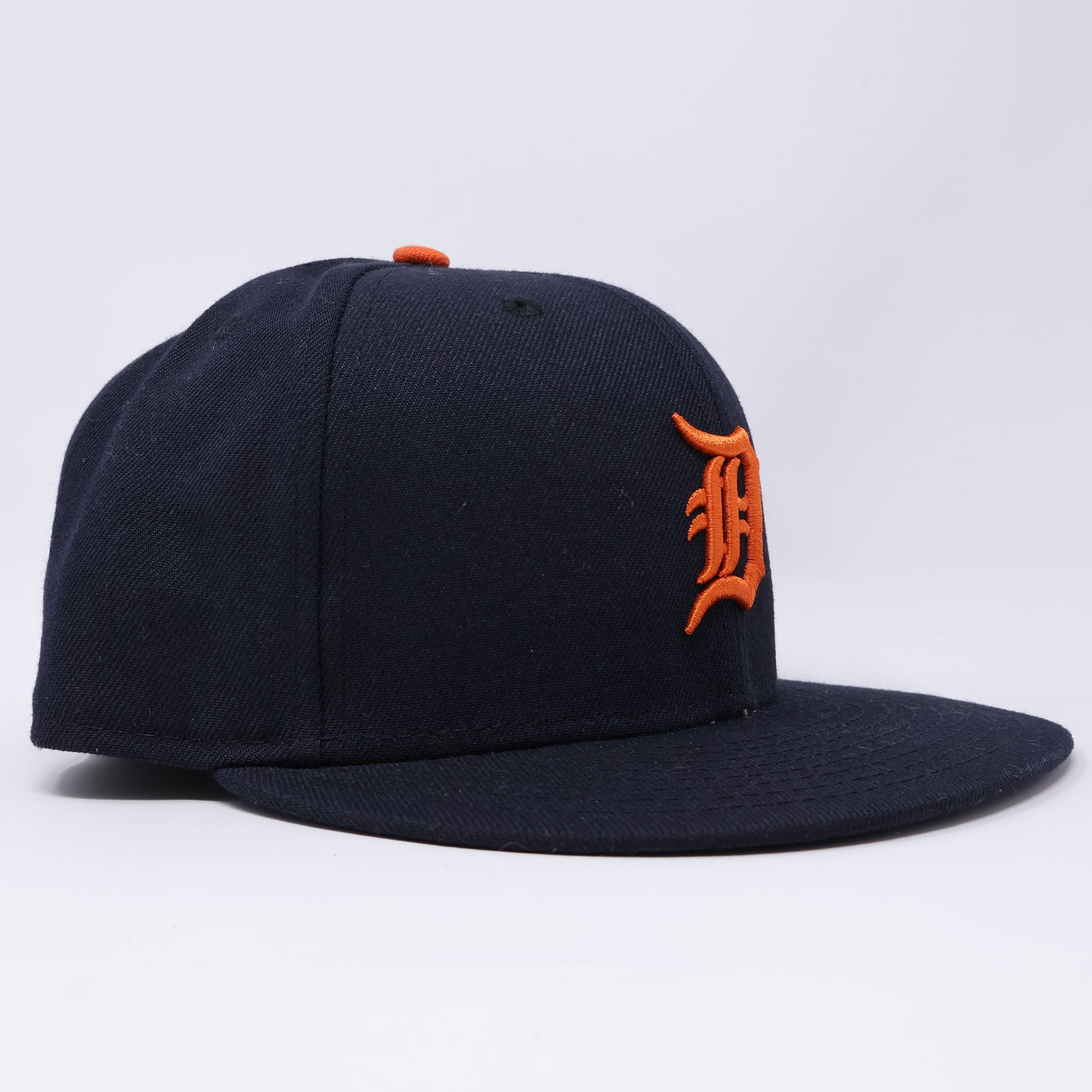 USED 3/8 Navy Detroit Tigers Simple Clean Dope 59fifty New Era Fitted Hat Cap