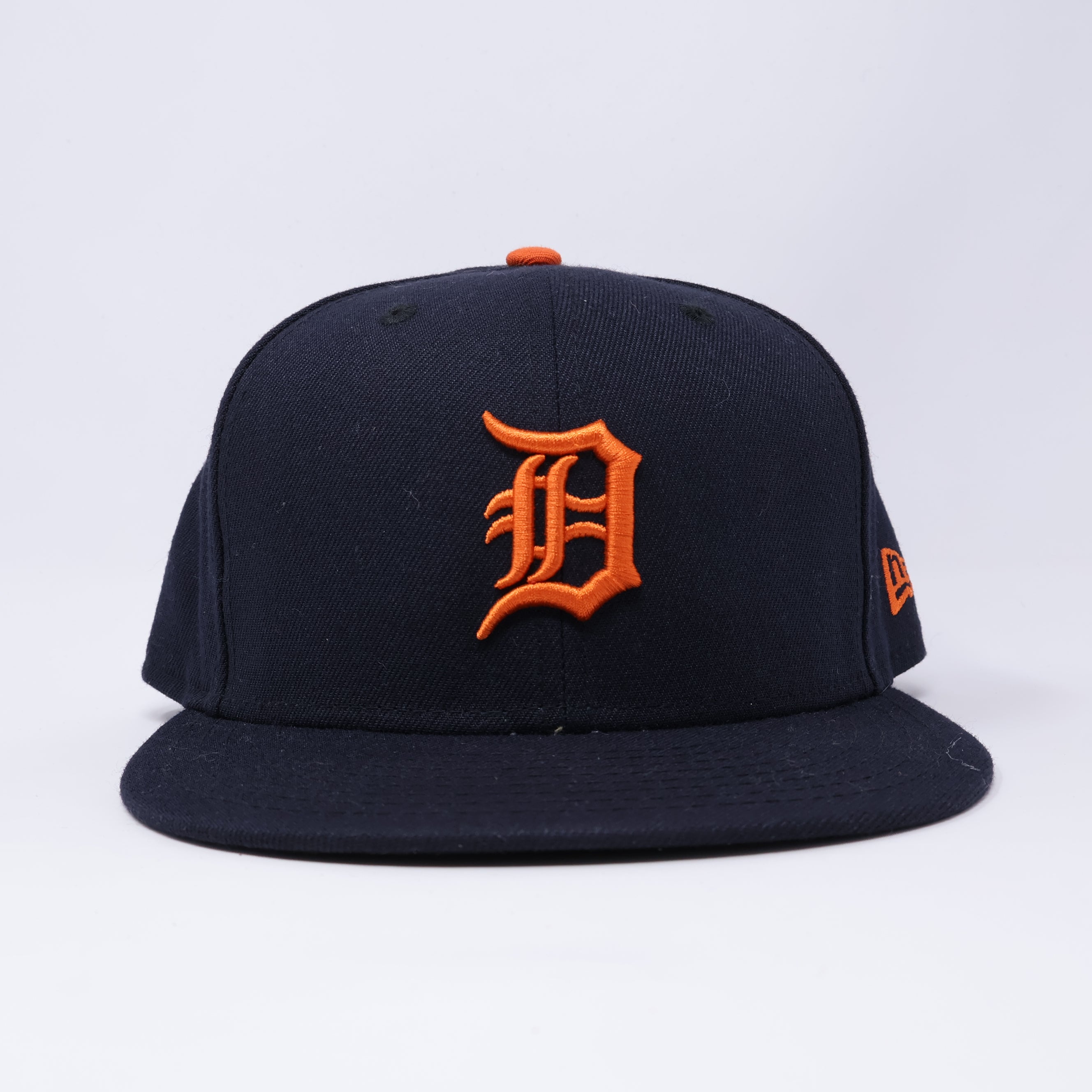 USED 3/8 Navy Detroit Tigers Simple Clean Dope 59fifty New Era Fitted Hat Cap
