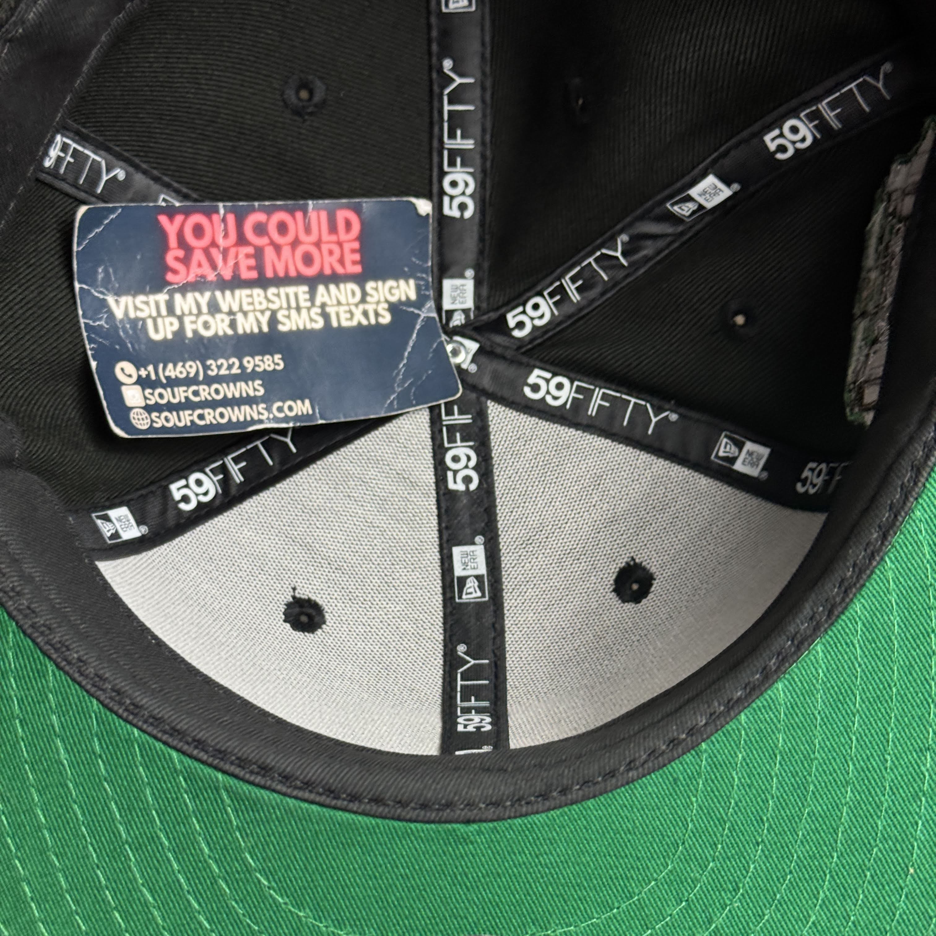 NWT 1/2 Black Dallas Texas Rangers Final Season 59fifty New Era Fitted Hat Cap