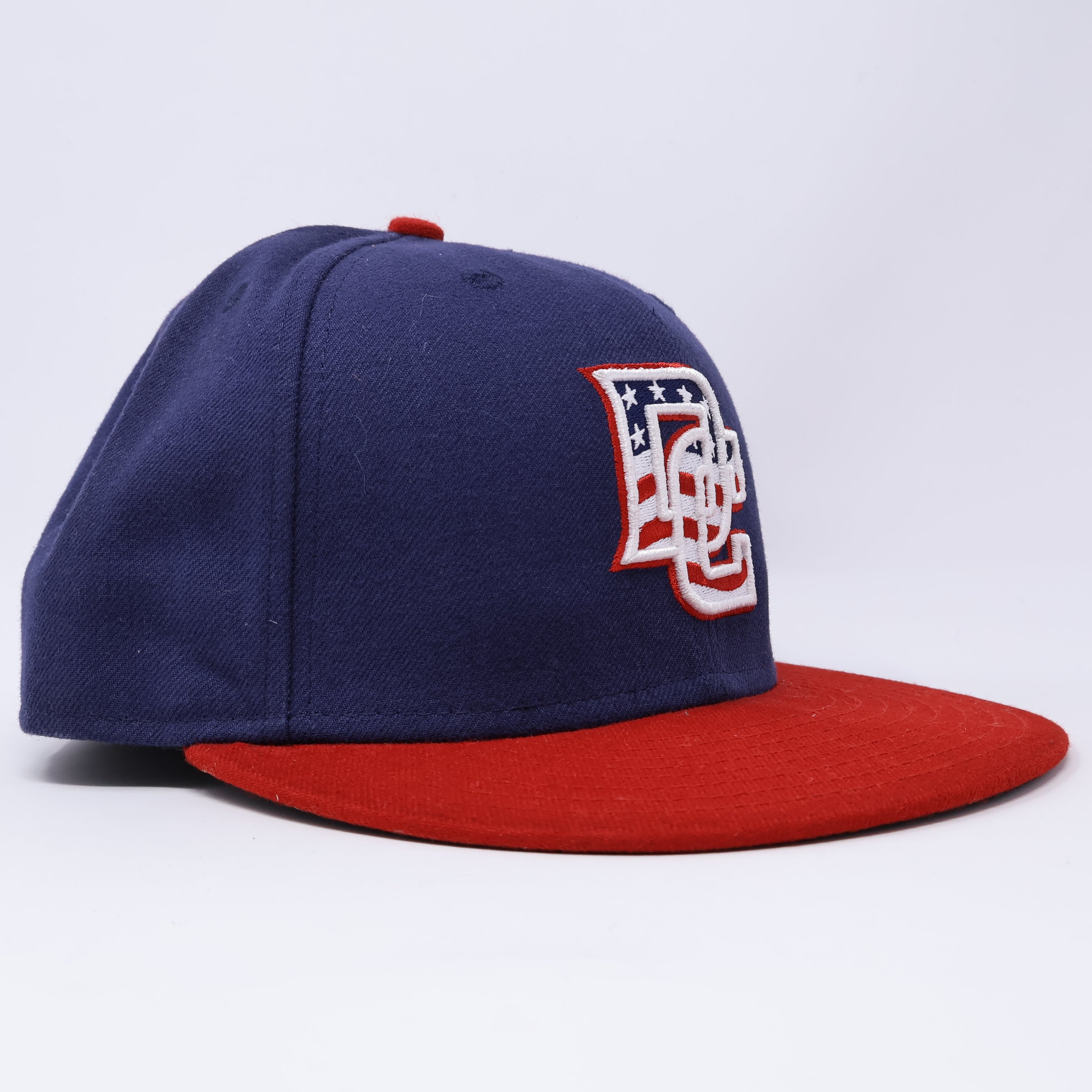 USED 3/8 Navy Washington Nationals Simple Clean Dope 59fifty New Era Fitted Hat Cap