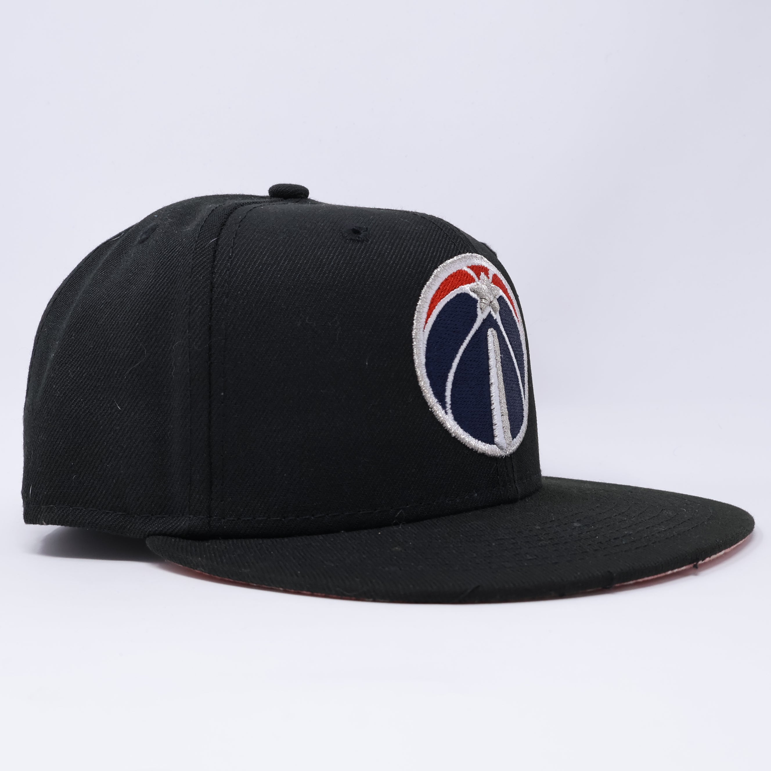 USED 3/8 Navy Washington Wizards NBA 59fifty New Era Fitted Hat Cap