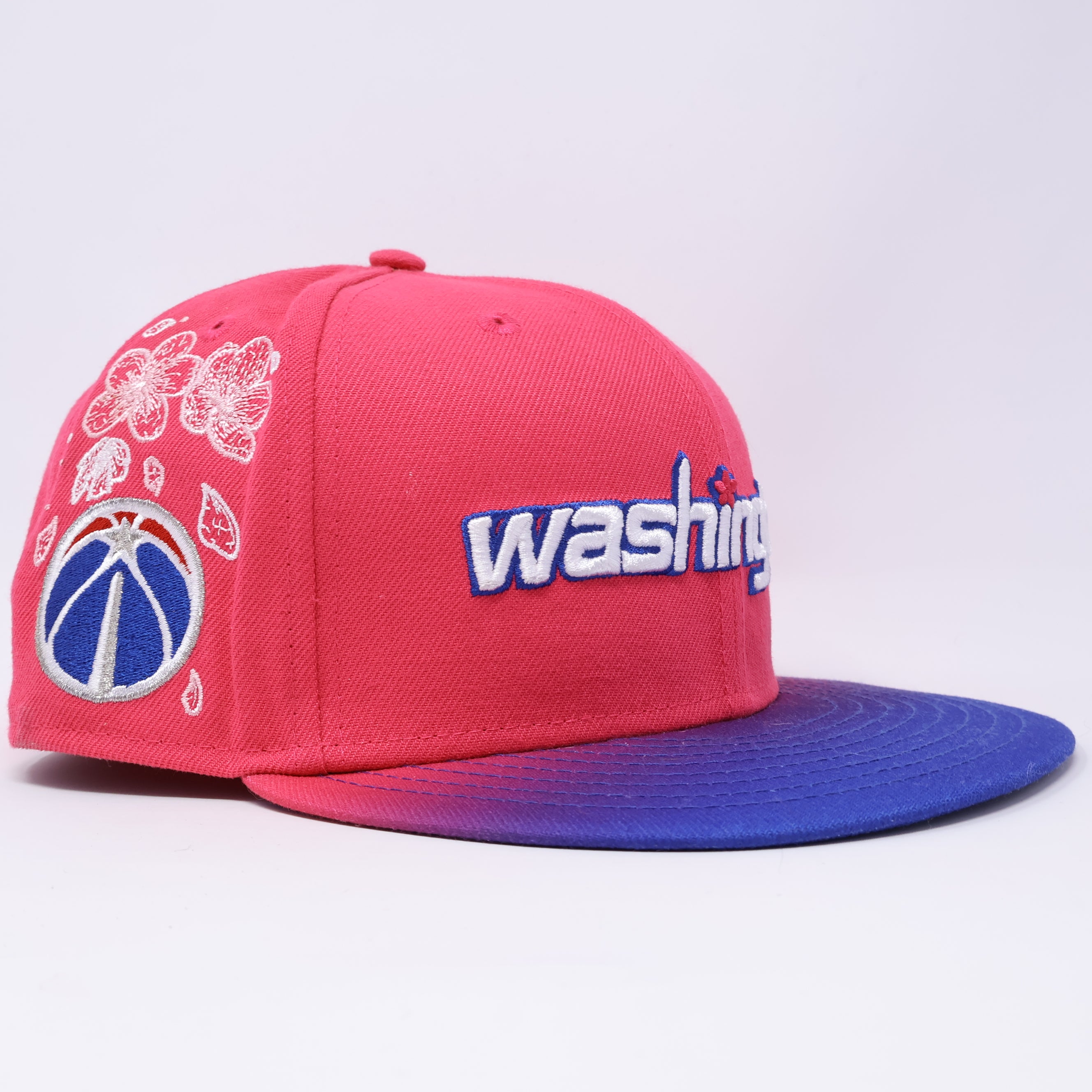 USED 3/8 Pink Washington Wizards NBA 59fifty New Era Fitted Hat Cap