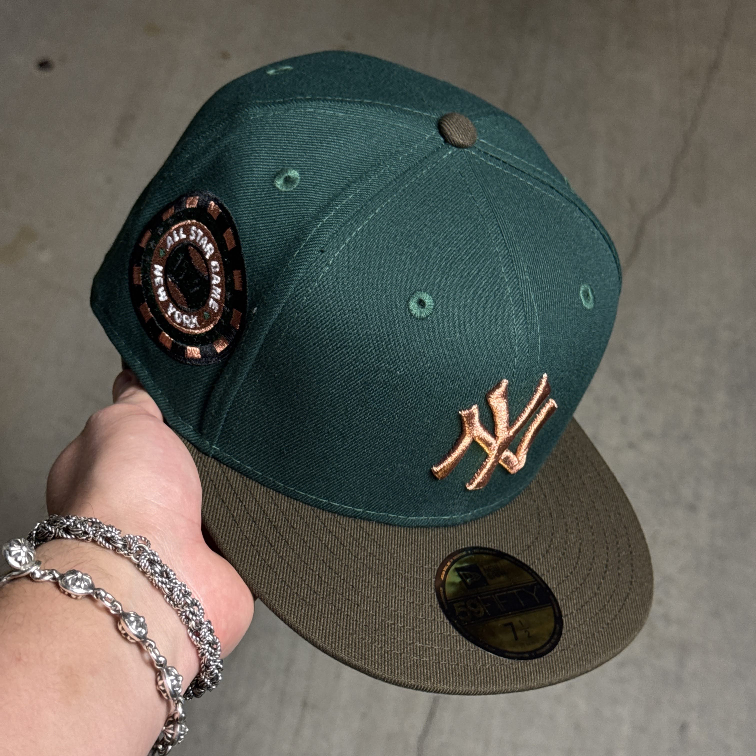 NWT 1/2 Green New York Yankees 1942 All Star Game 59fifty New Era Fitted Hat Cap