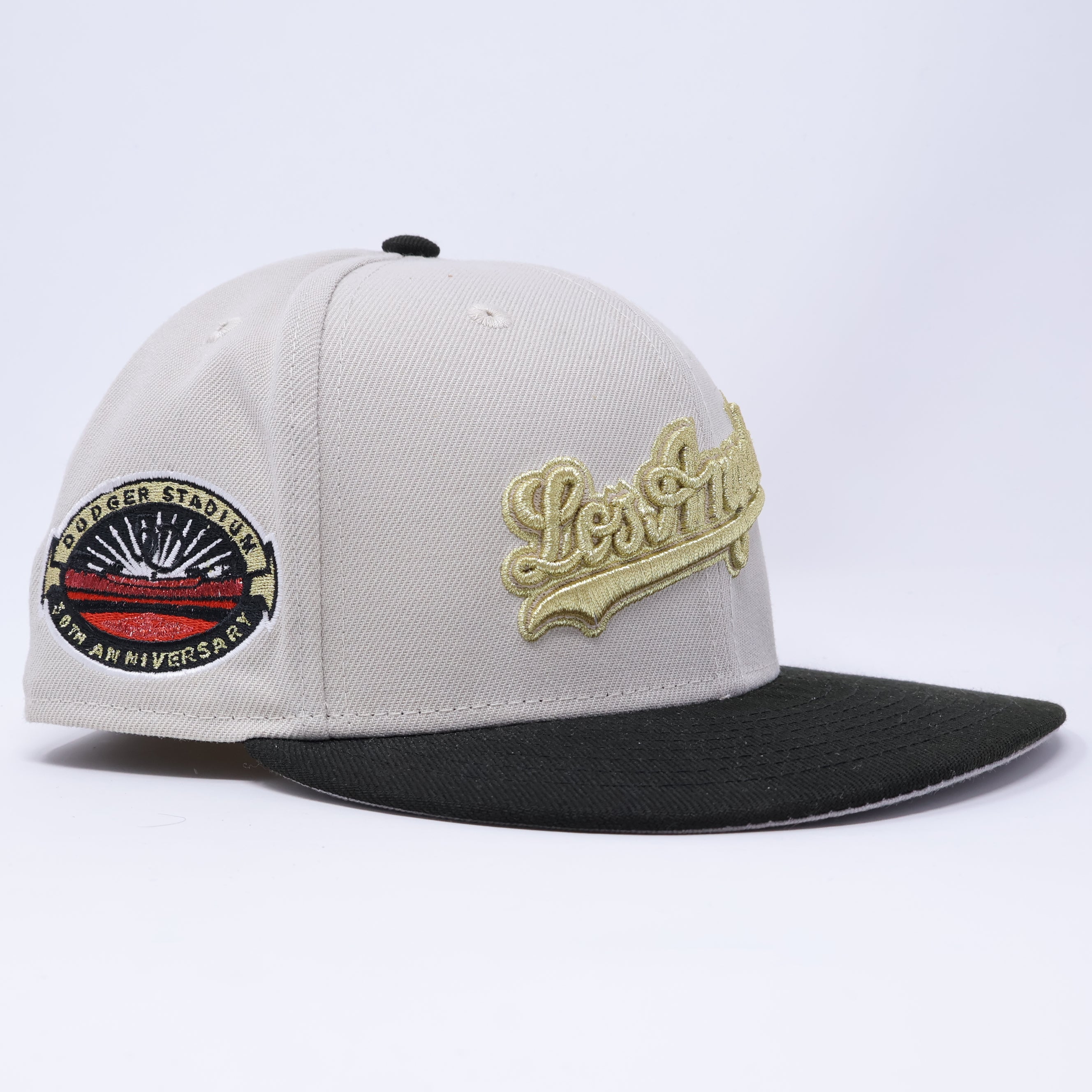 USED 7 Stone Los Angeles Dodgers 50th anniversary 59fifty New Era Fitted Hat Cap