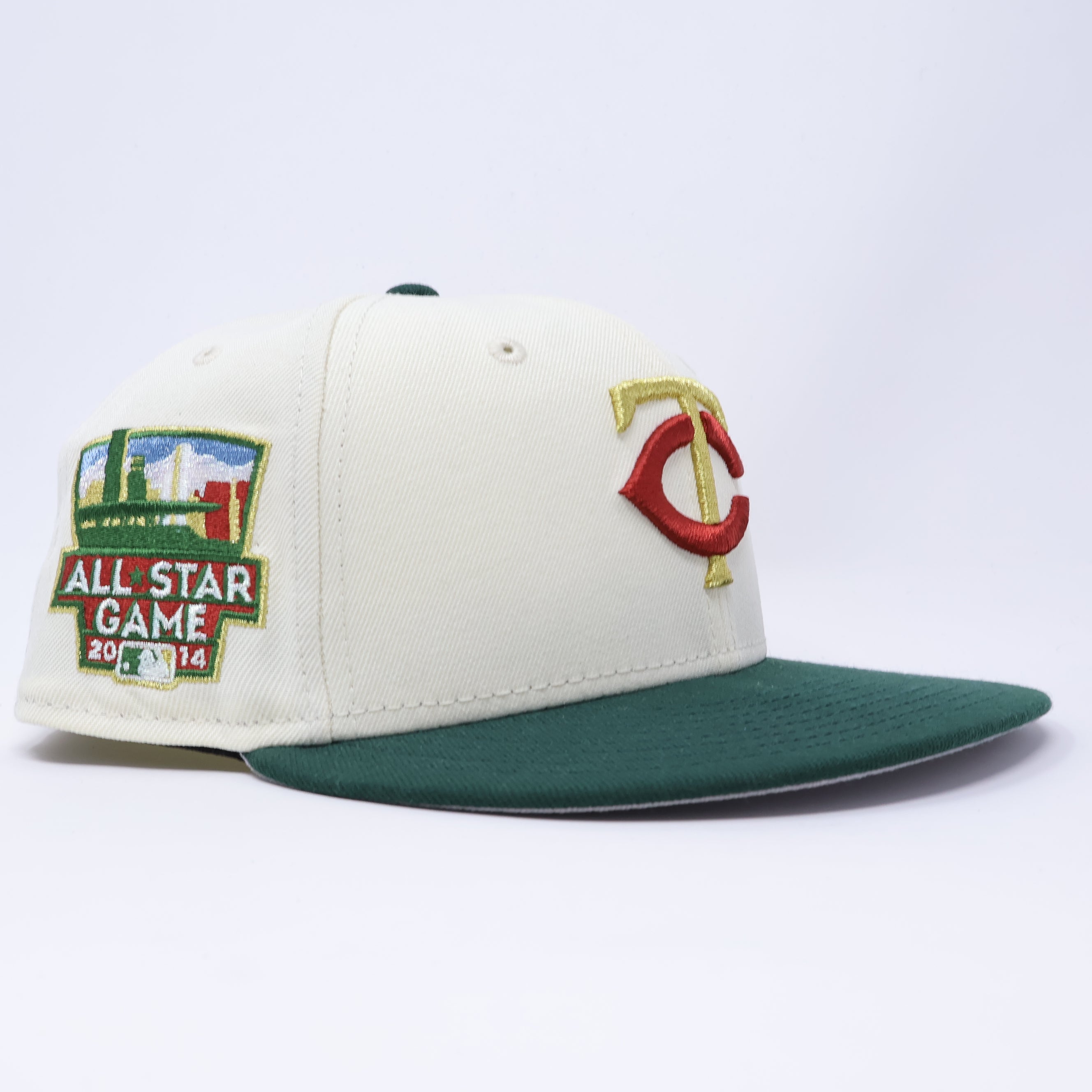 USED 7 Chrome Minnesota Twins 2014 all-star game 59fifty New Era Fitted Hat Cap