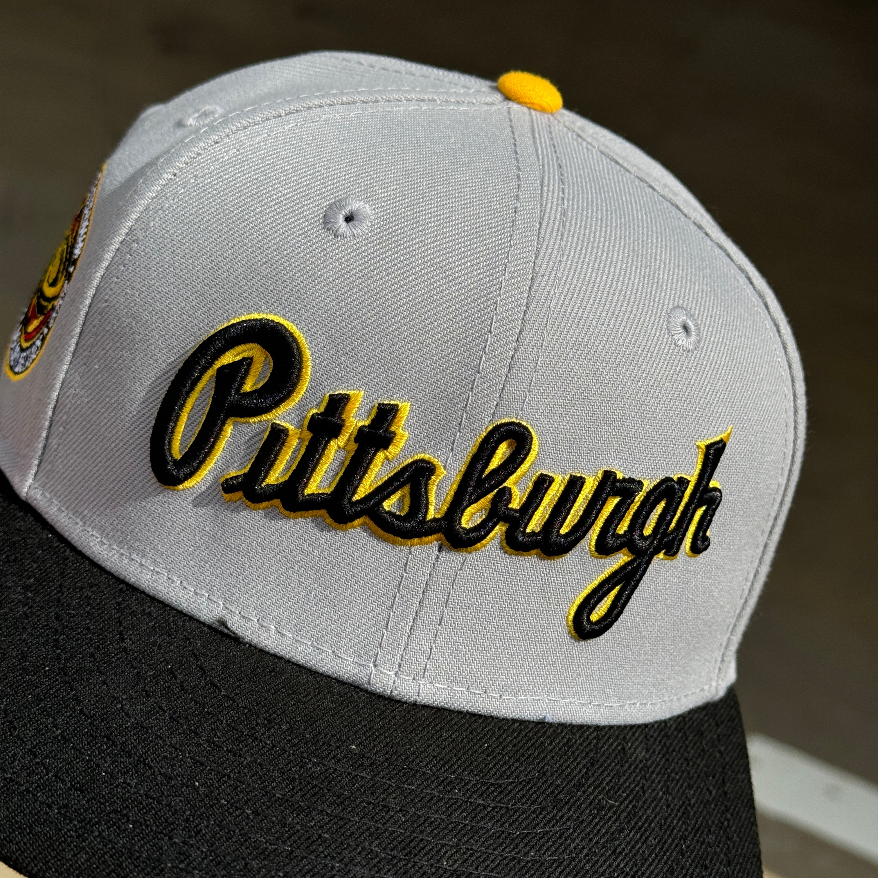 USED 1/8 Gray Pittsburg Pirates Three Rivers Stadium 59fifty New Era Fitted Hat Cap