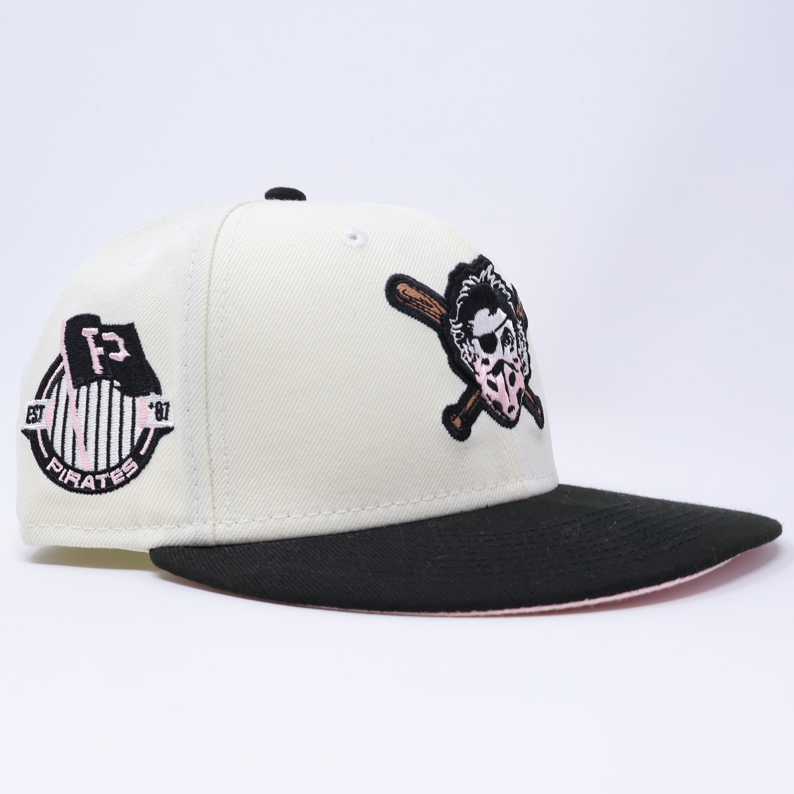 USED 7 Chrome Pittsburgh Pirates Covid Flag Emblem 59fifty New Era Fitted Hat Cap