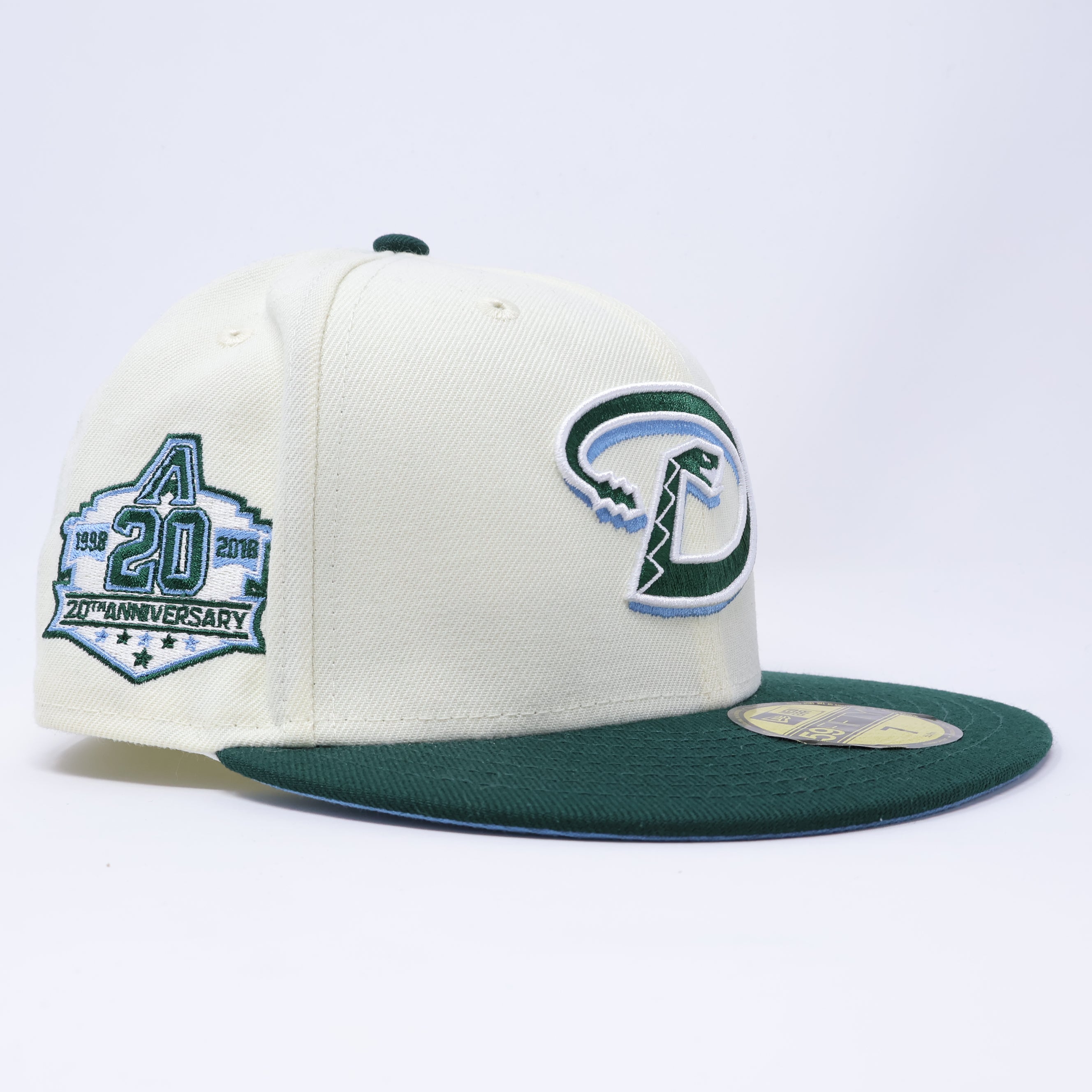 NWT 7 Chrome Arizona Diamondbacks 20th Anniversary 59fifty New Era Fitted Hat Cap