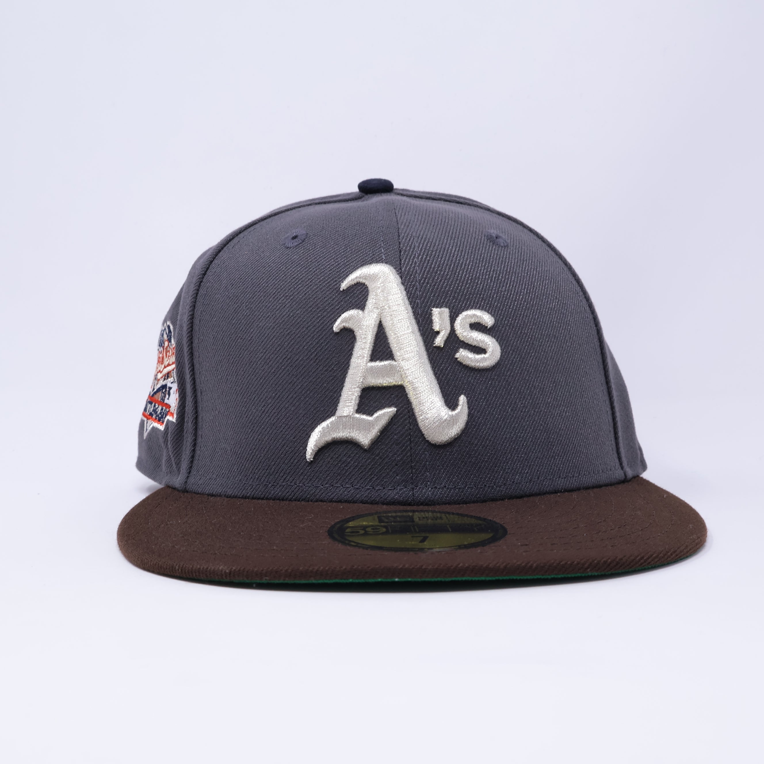 NWT 7 Gray Oakland Athletics 1989 World Series 59fifty New Era Fitted Hat Cap