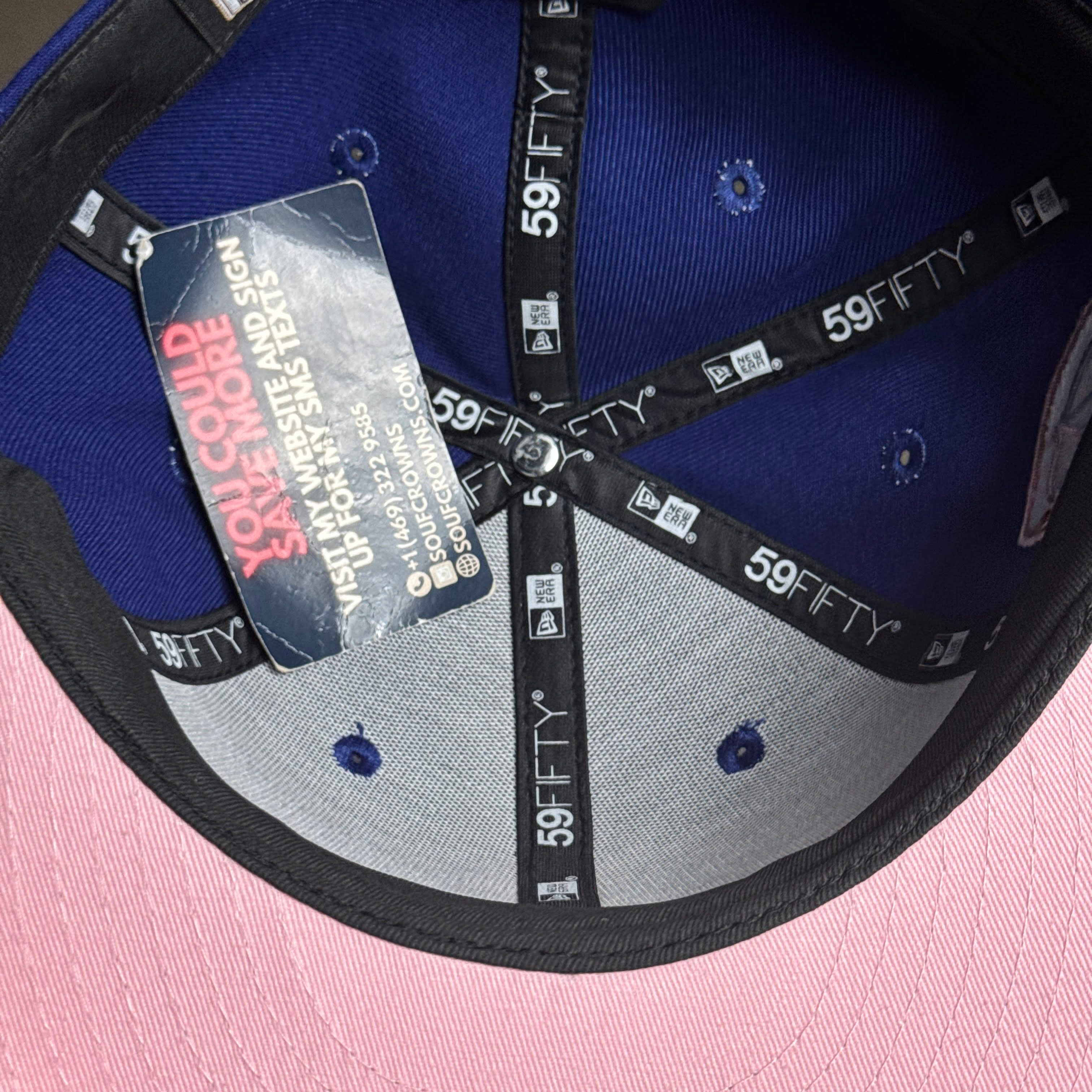 NWT 1/2 Blue Brooklyn Dodgers Ebbets Field 59fifty New Era Fitted Hat Cap