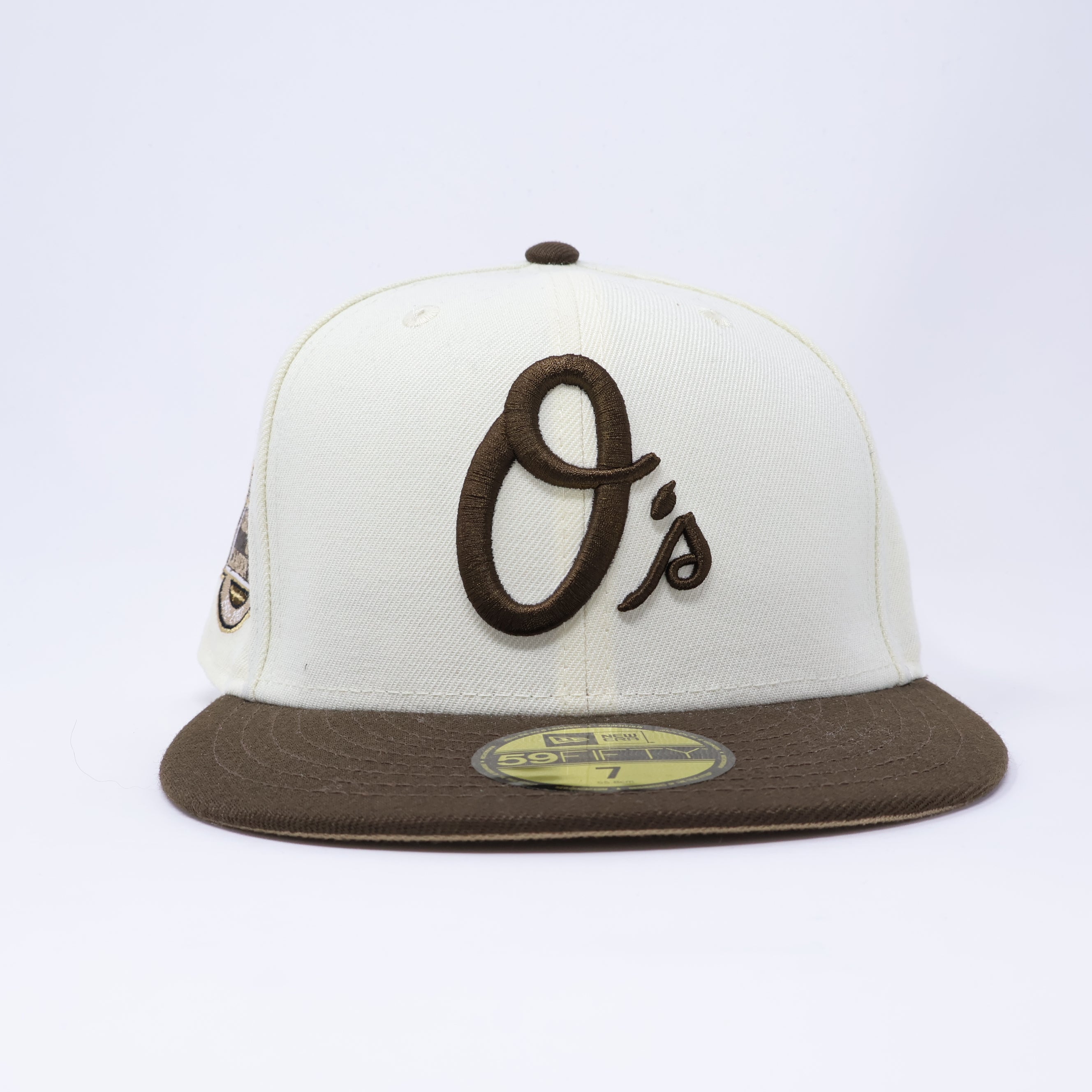 NWT 7 Chrome Baltimore Orioles Camden Yards 59fifty New Era Fitted Hat Cap