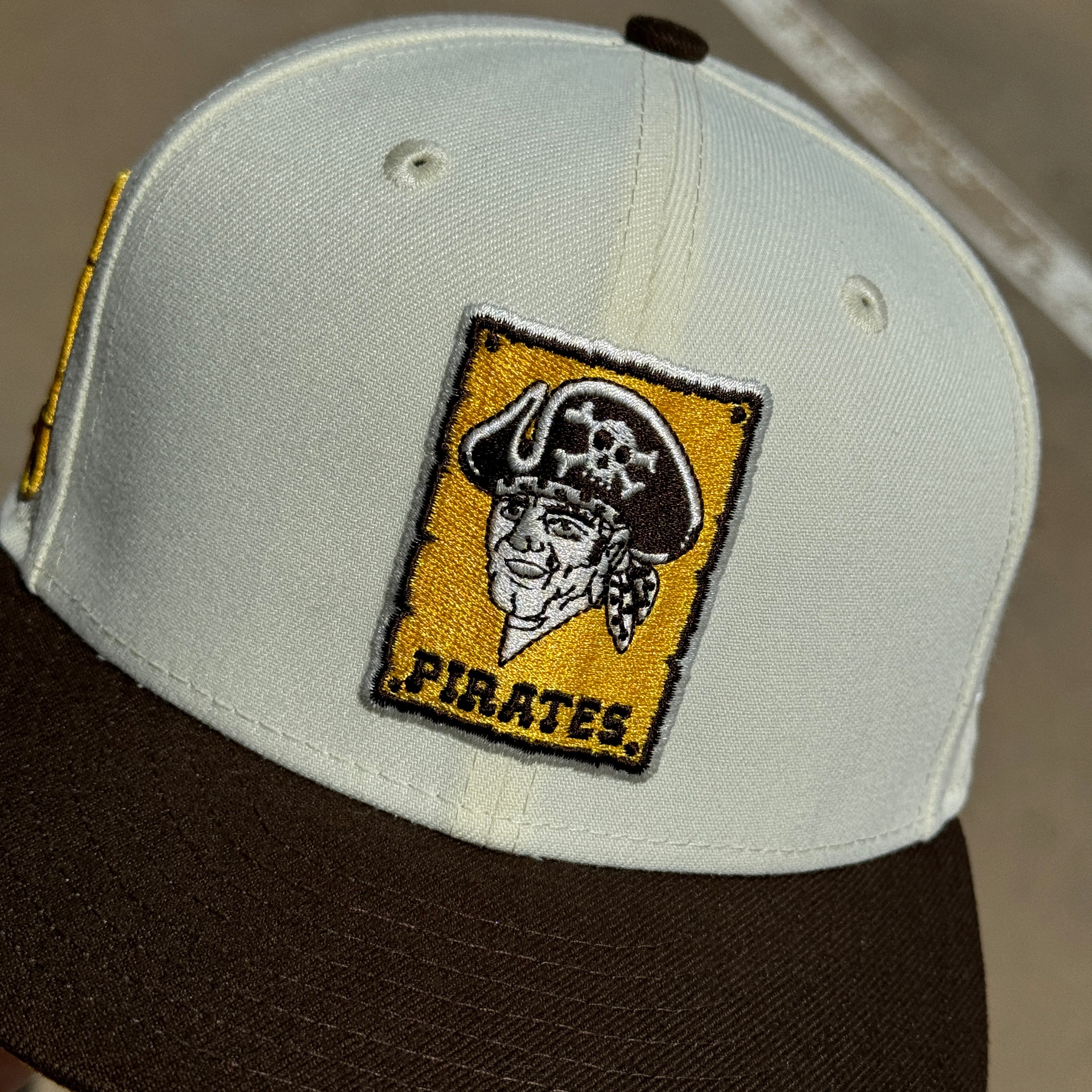 USED 1/8 Chrome Pittsburg Pirates 76th World Series 59fifty New Era Fitted Hat Cap