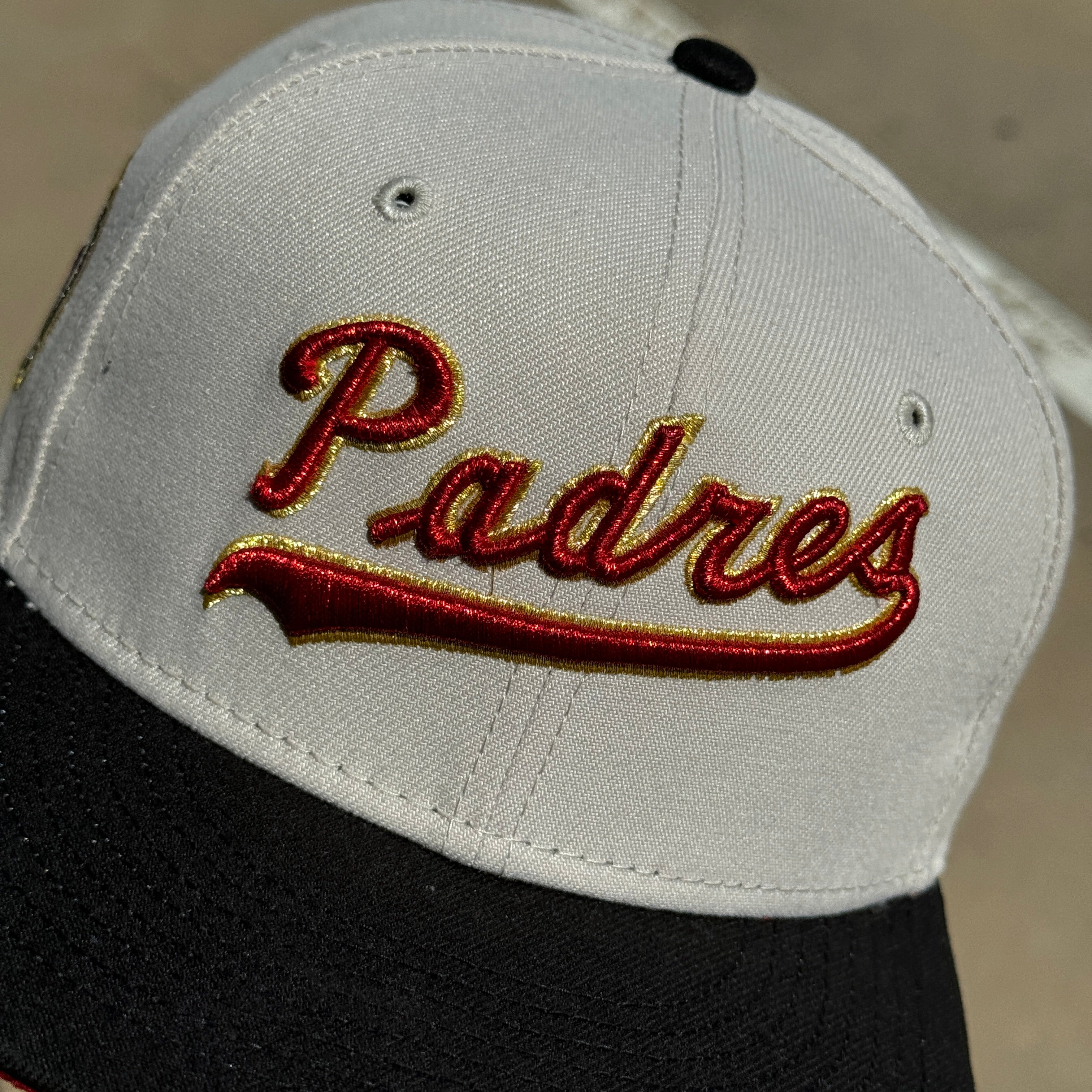 USED 1/8 Stone San Diego Padres National League 59fifty New Era Fitted Hat Cap