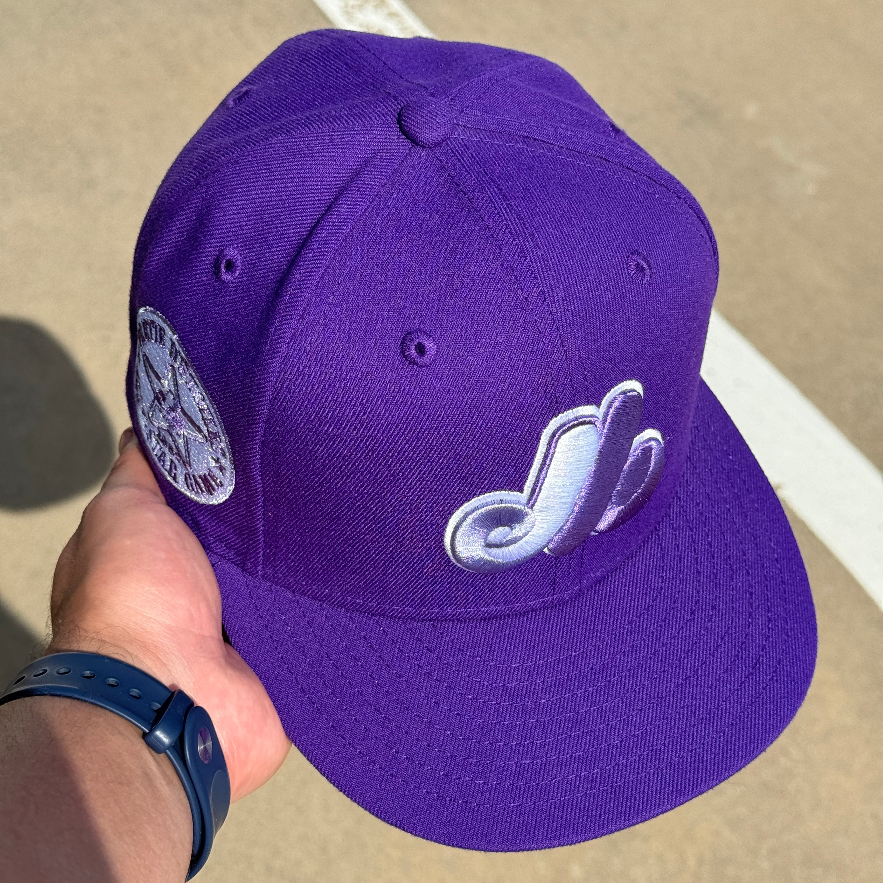 USED 1/8 Purple Montreal Toronto Expos 1982 All Star Game 59fifty New Era Fitted Hat Cap