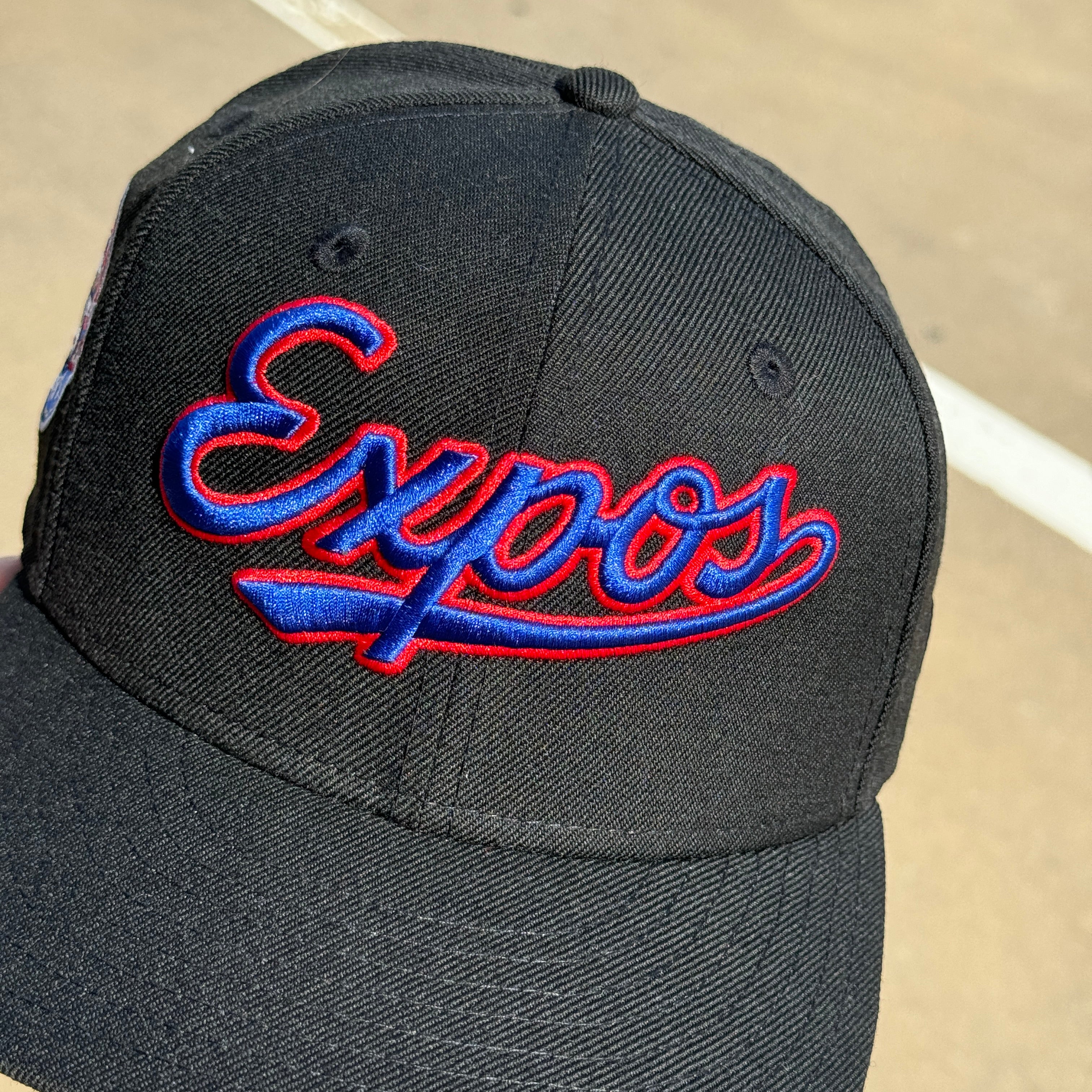 USED 1/8 Black Montreal Toronto Expos 25th Anniversary 59fifty New Era Fitted Hat Cap