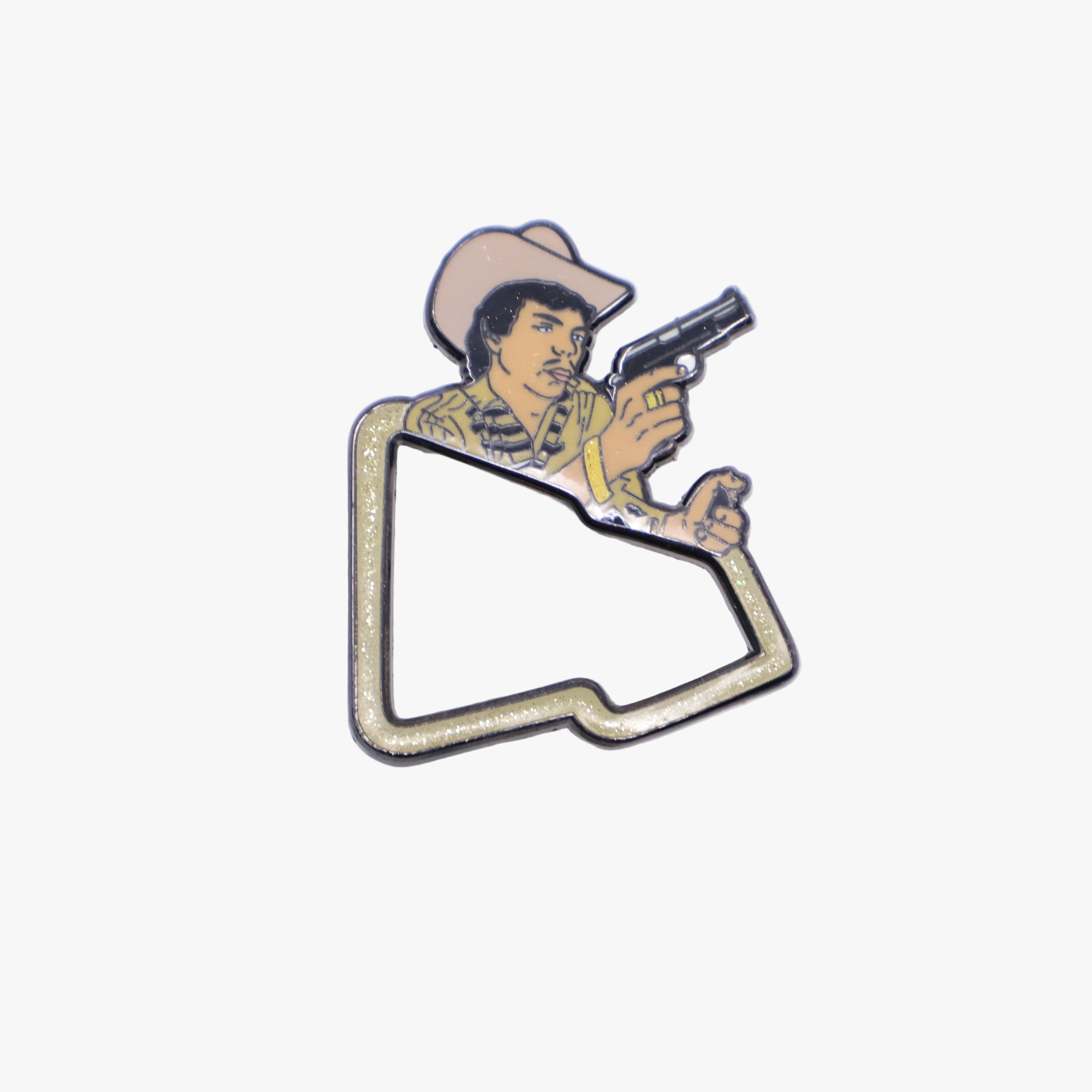 Charro Mexican Cowboy New Era Flag Pin
