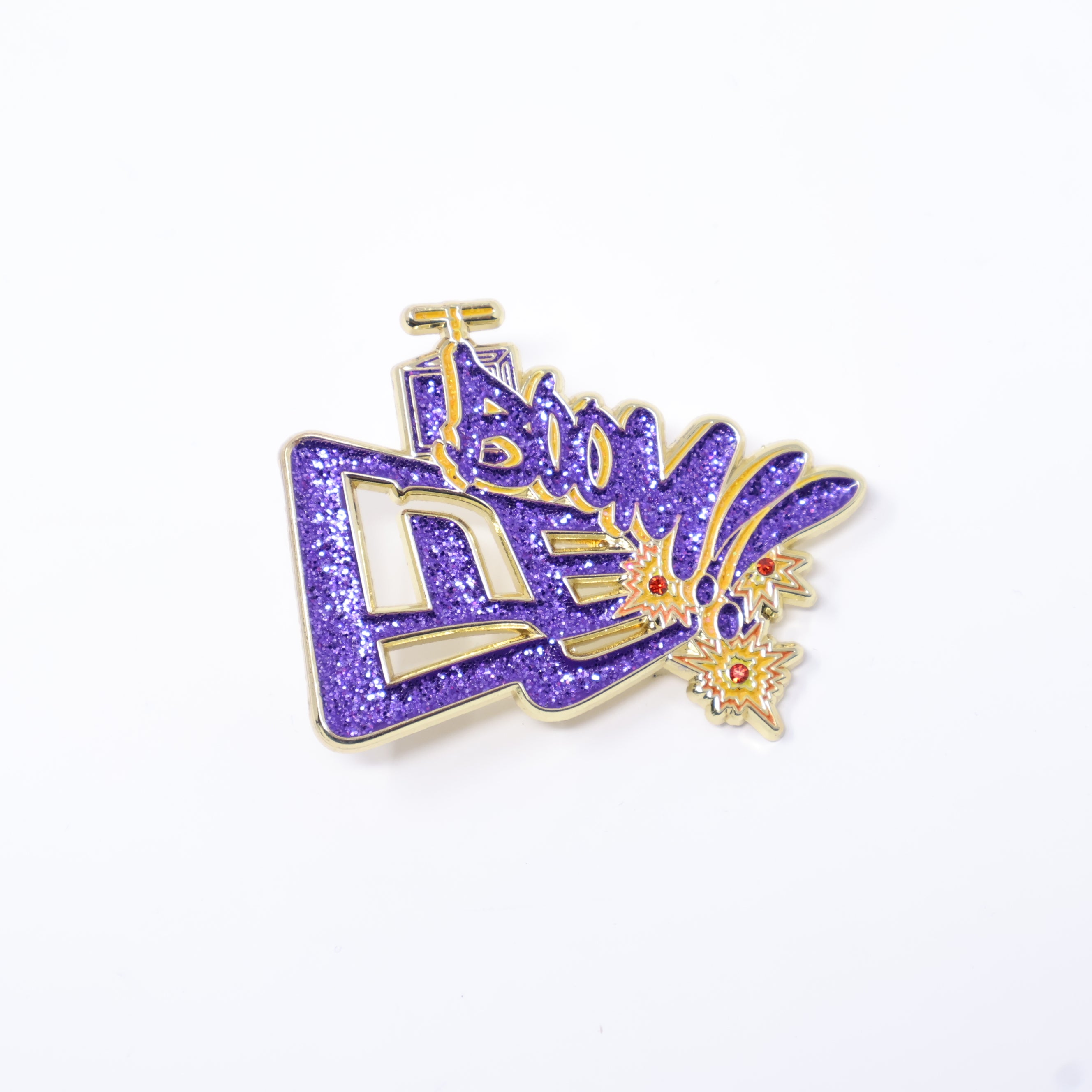 Purple BOOM!! New Era Flag Pin
