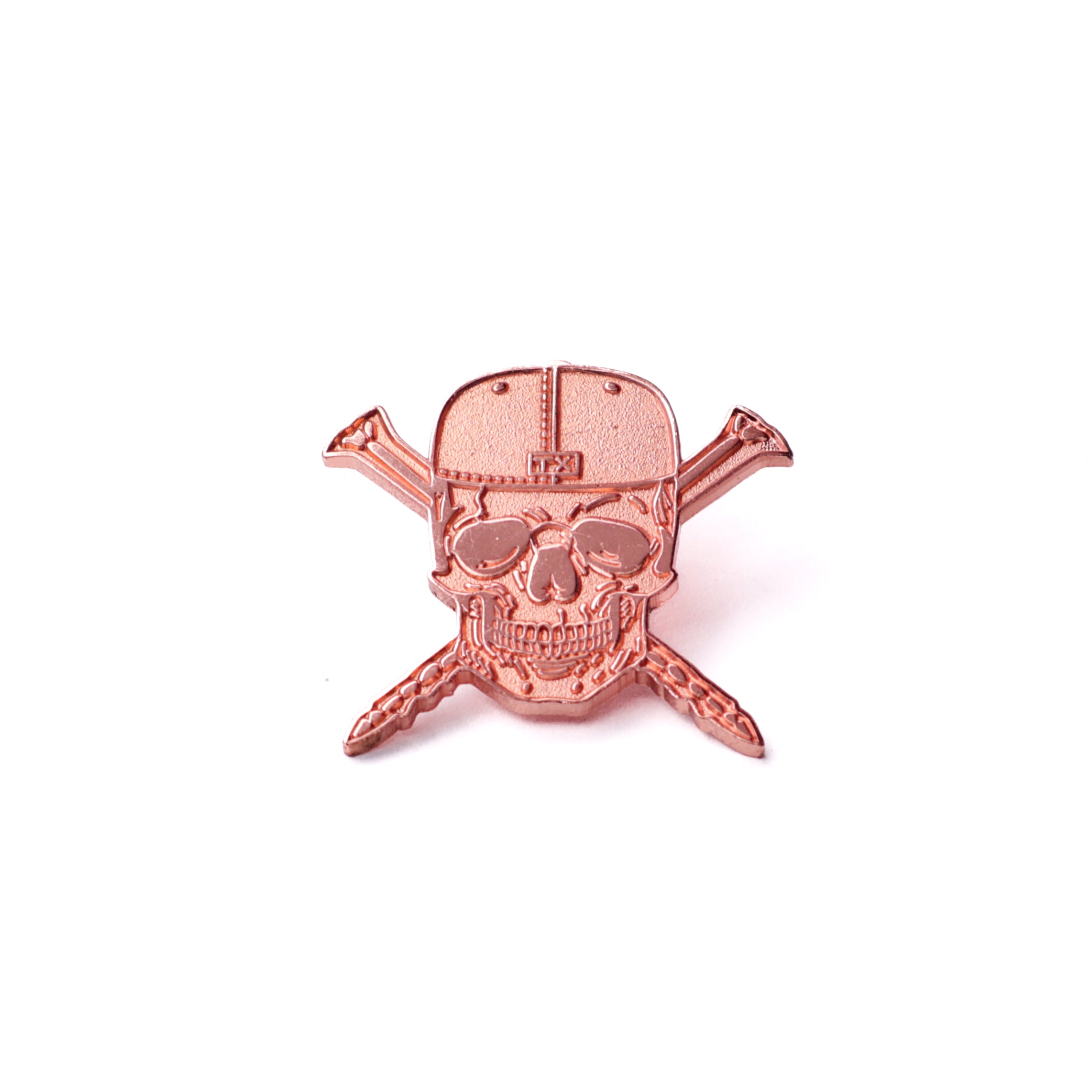 TXFitted Skull Screws Copper Skull Copper Plating Graphic Pin