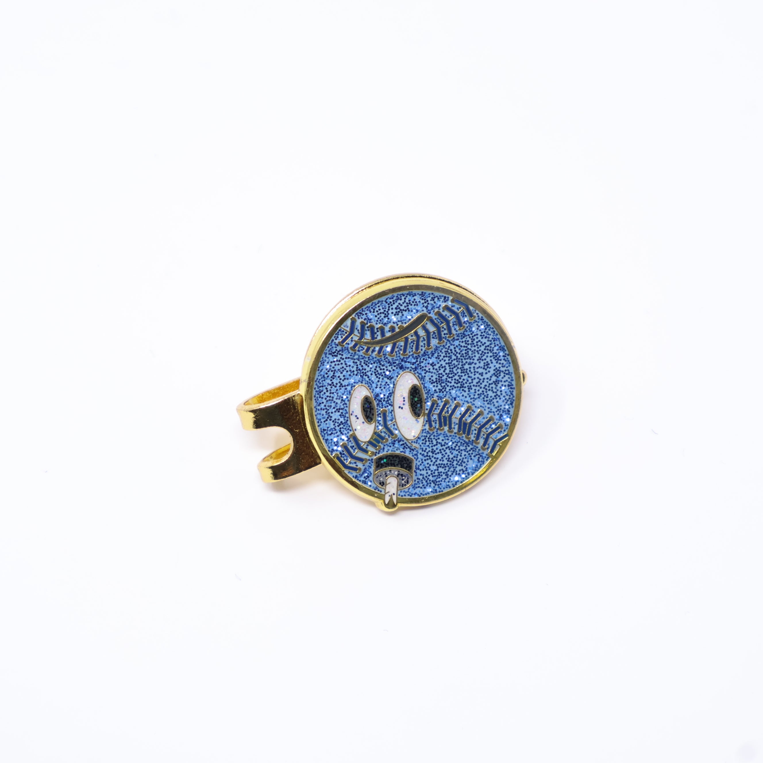 Blue Baseball Bomb Hat Clip (Mechanical)