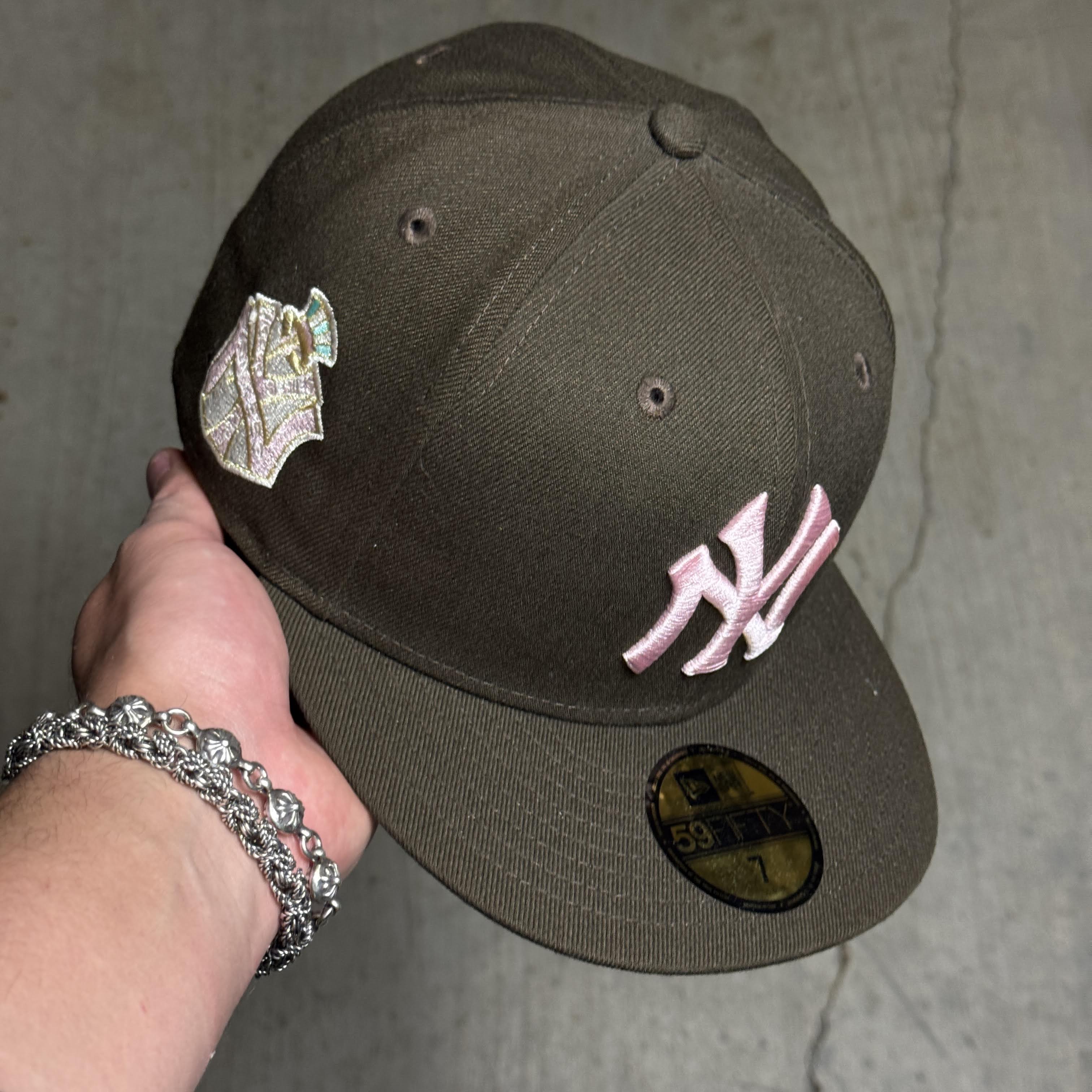NWT 7 Brown New York Yankees World Series 59fifty New Era Fitted Hat Cap