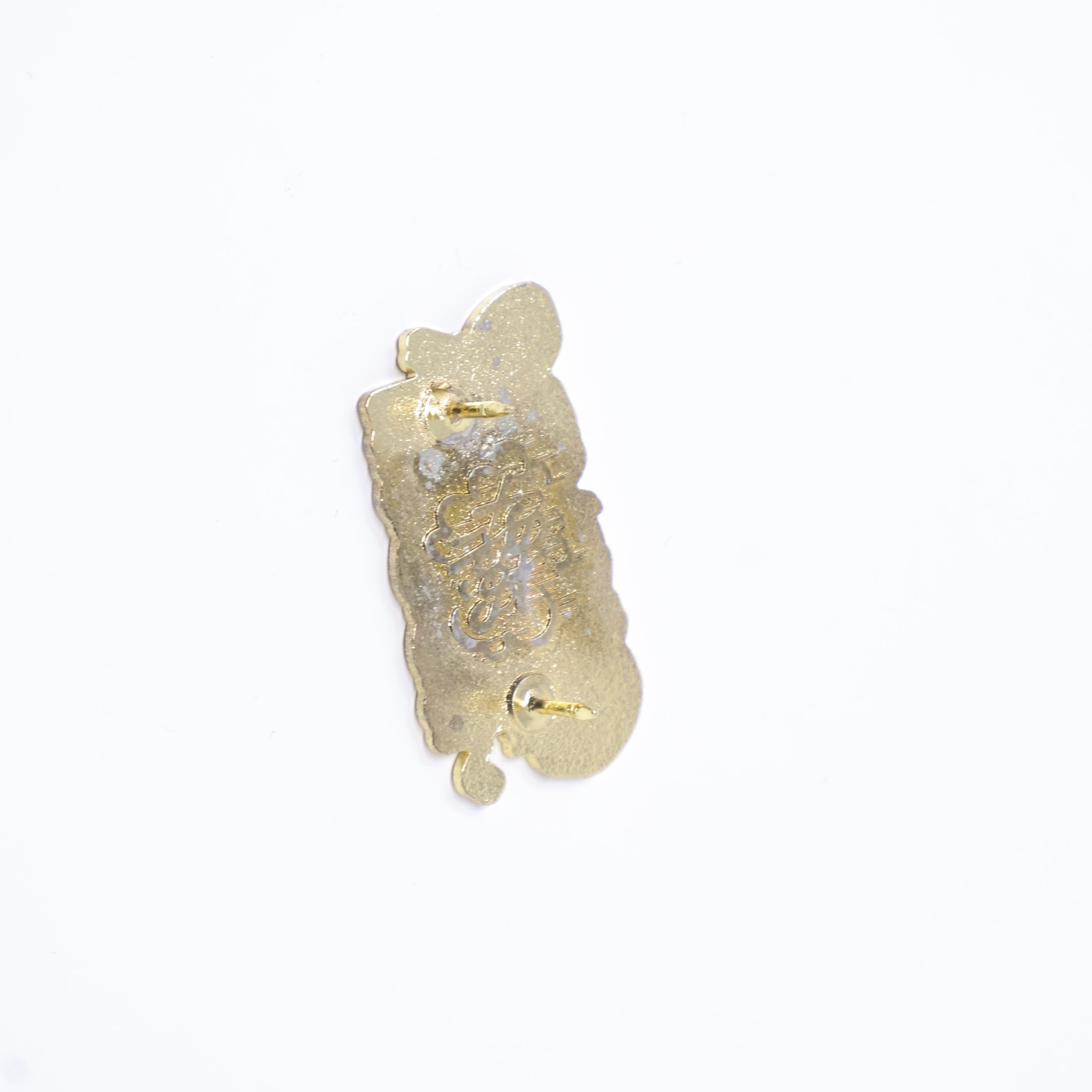 Black Glitter Graffiti Script Pin