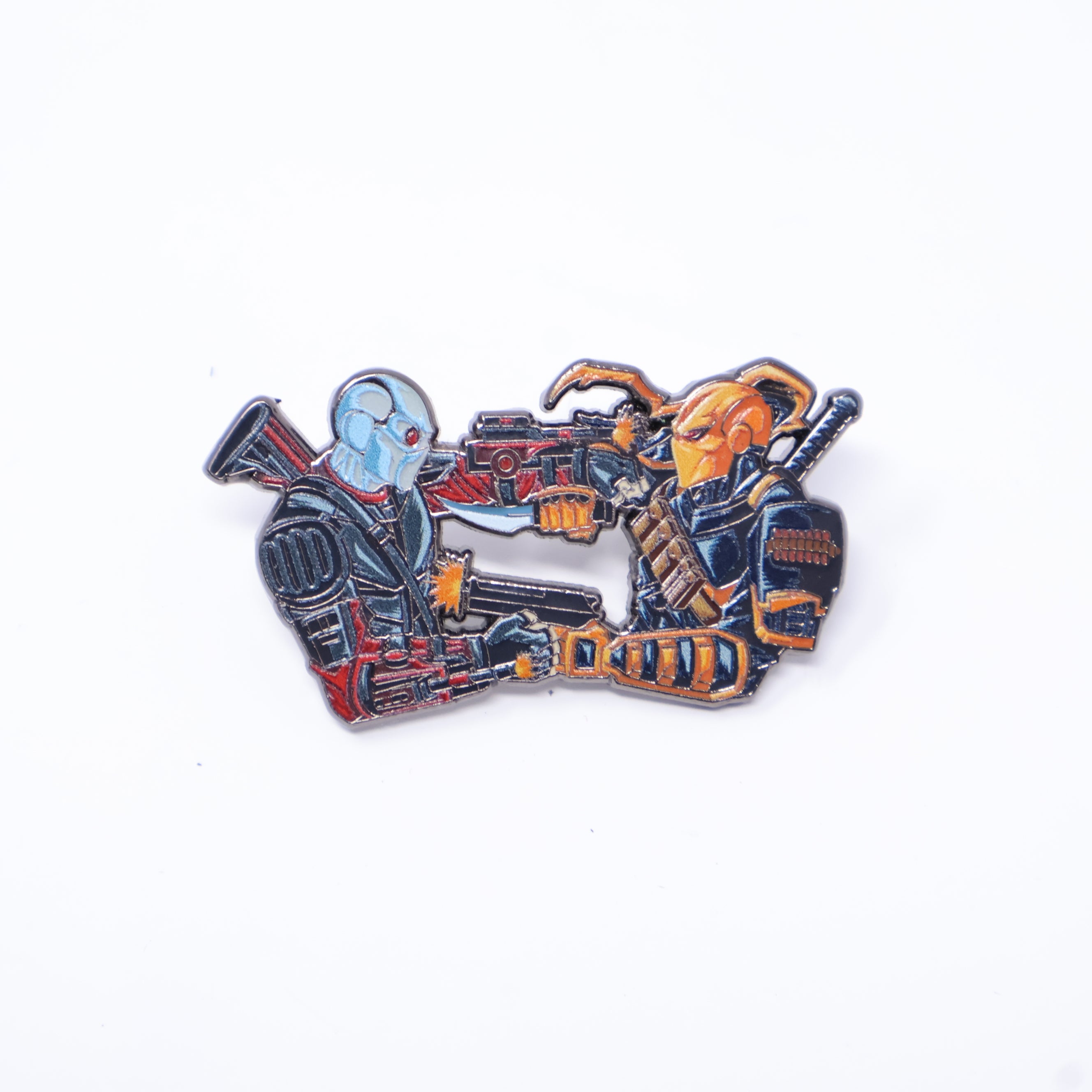 Deadshot vs Deathstroke MLB Logo Pin