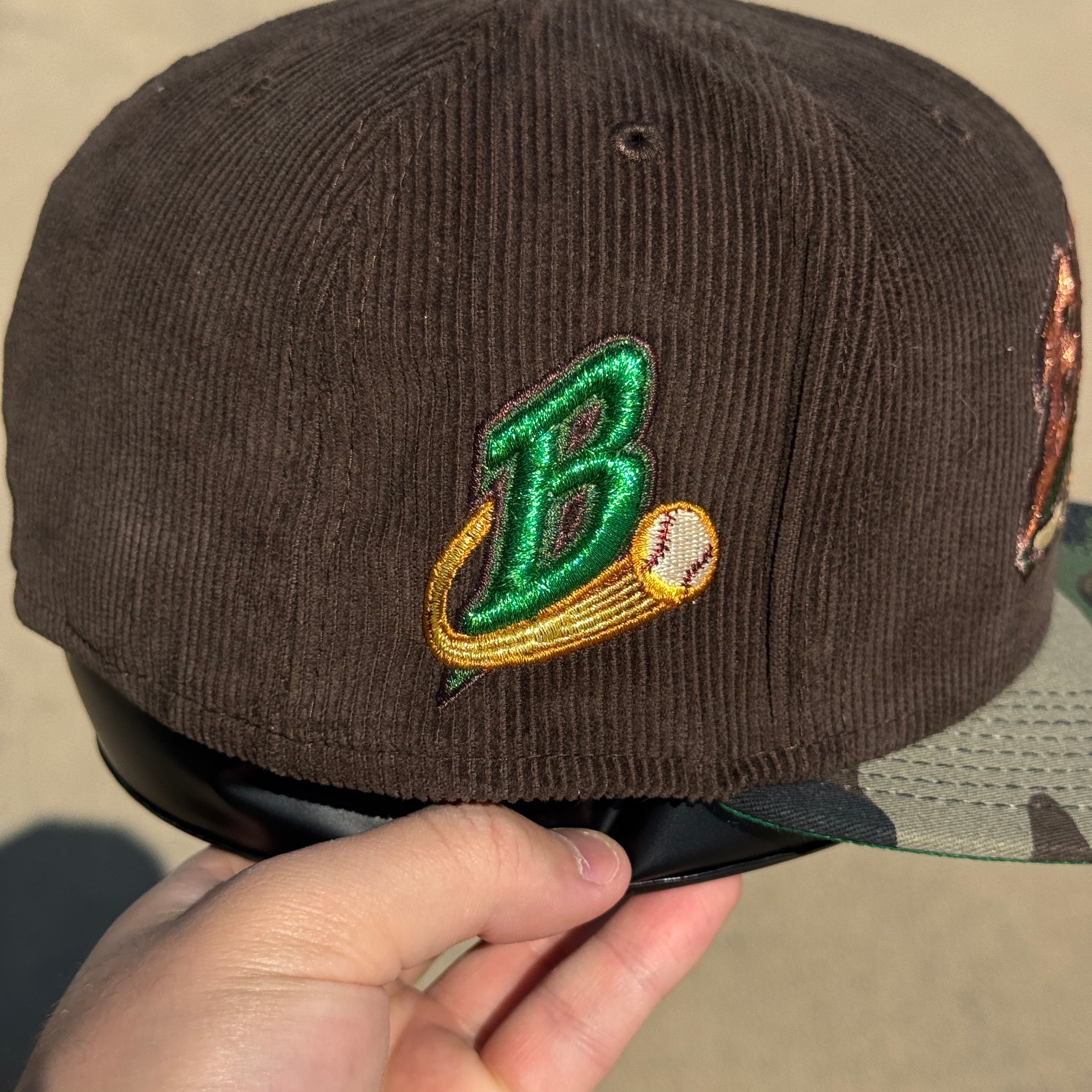 NWT 1/4 Brown Corduroy Buffalo Bisons B Logo 59fifty New Era Fitted Ha –  Souf Crowns