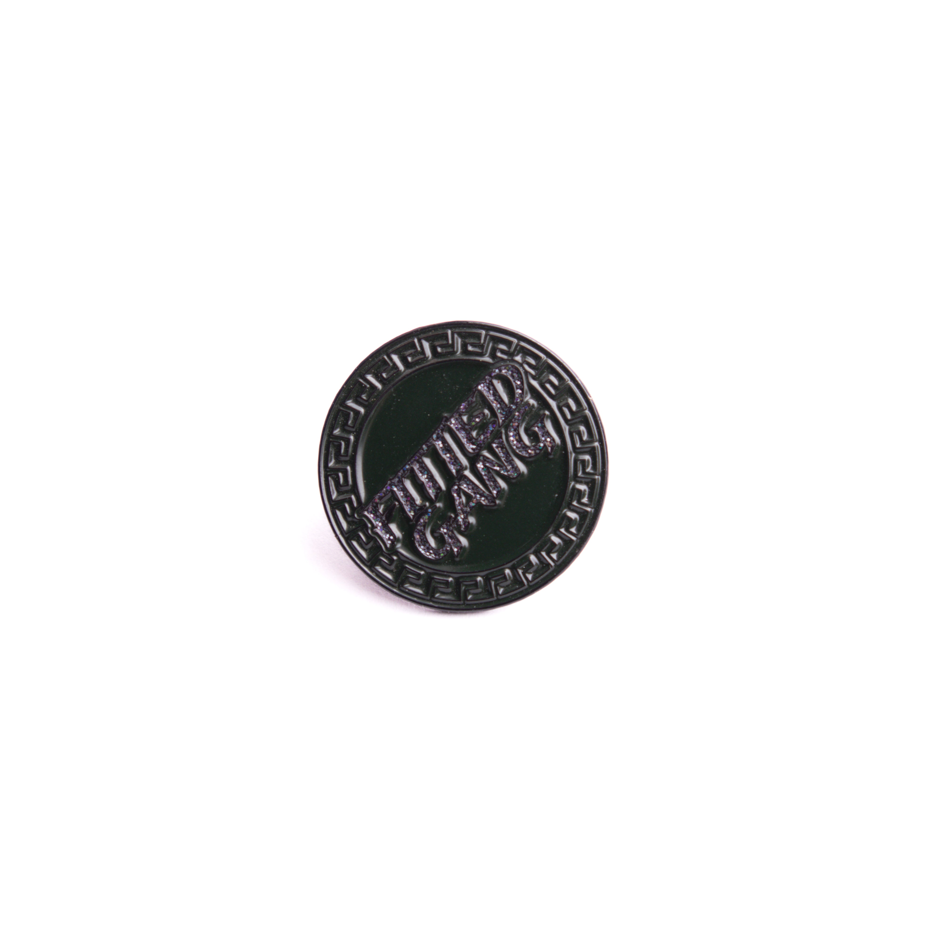 Black Fitted Gang Coin Pin