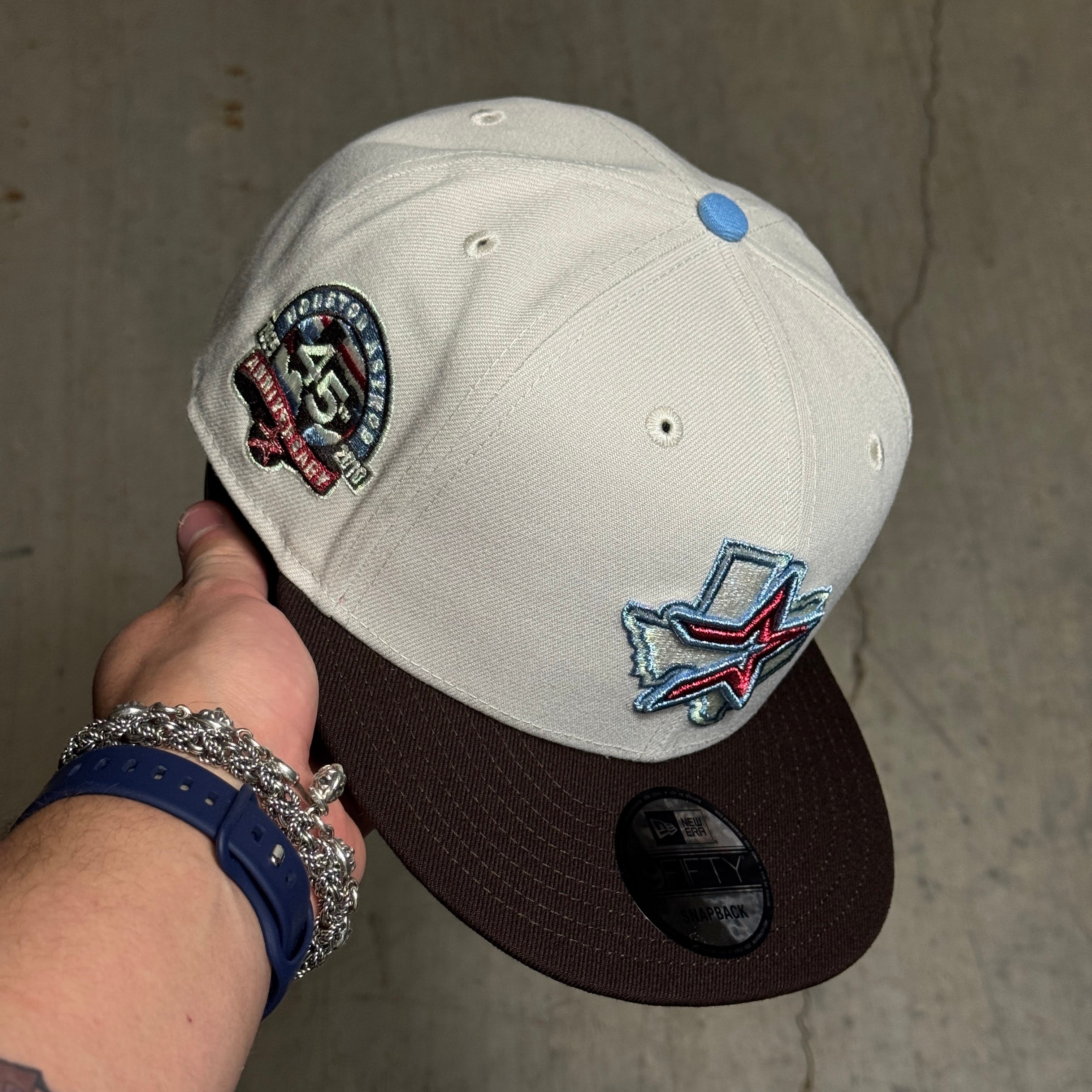 NWT Stone Houston Astros 45th Anniversary 9fifty New Era Adjustable Snapback Hat