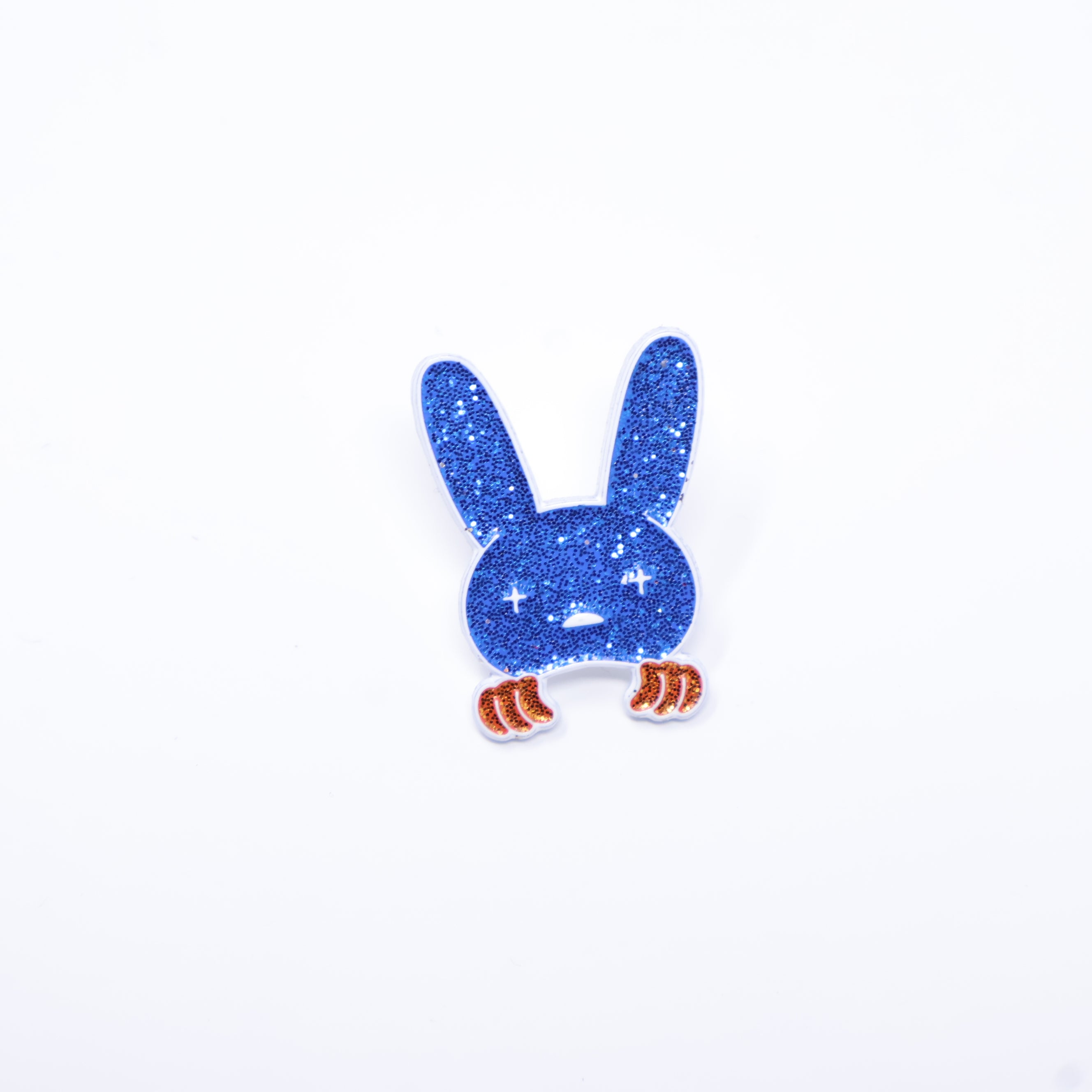 Blue Orange Hands Peeker Pin
