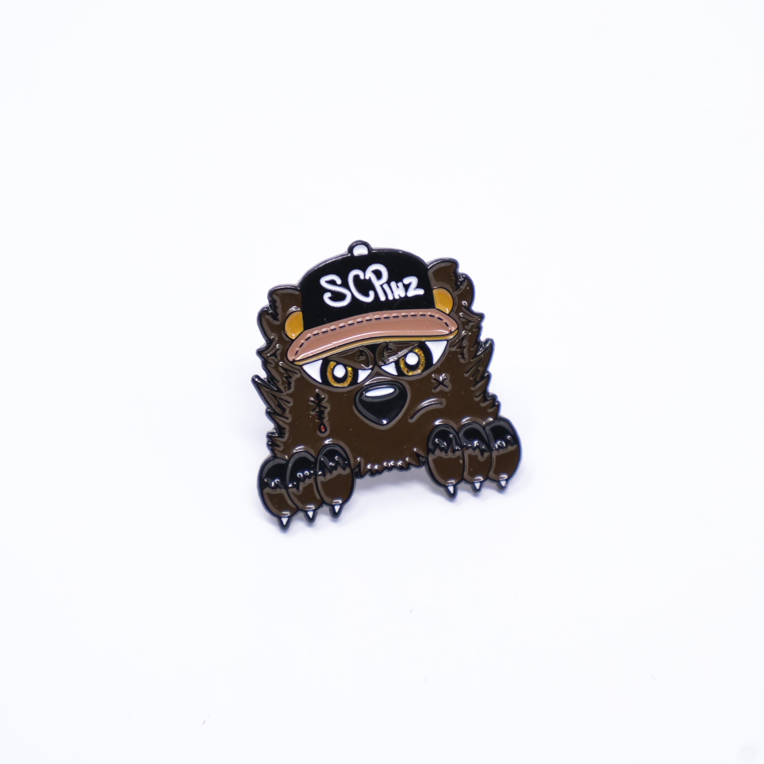 Brown Bear Peeker Pin
