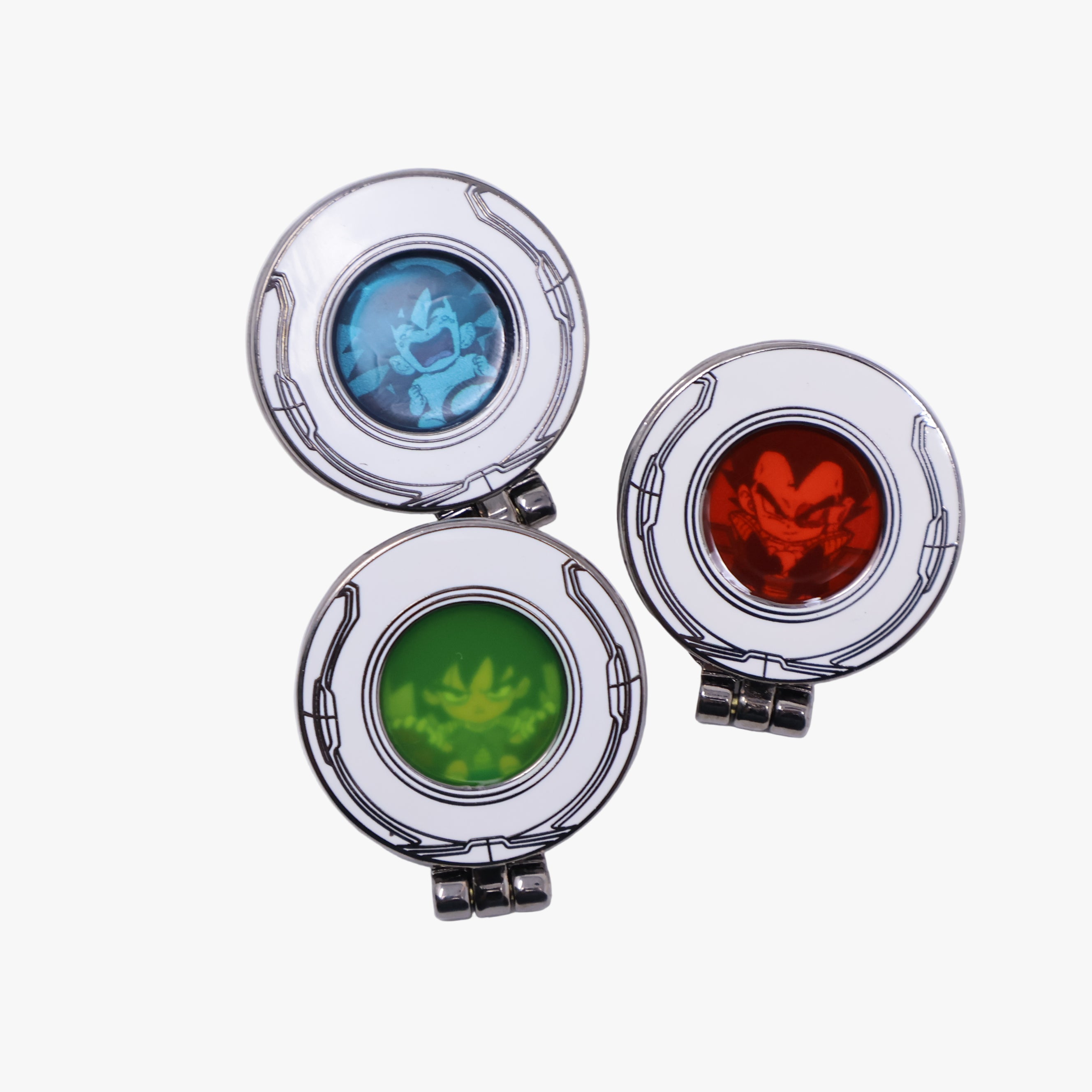 Saiyan Scouter Magnetic Flip Variety Graphic Pin