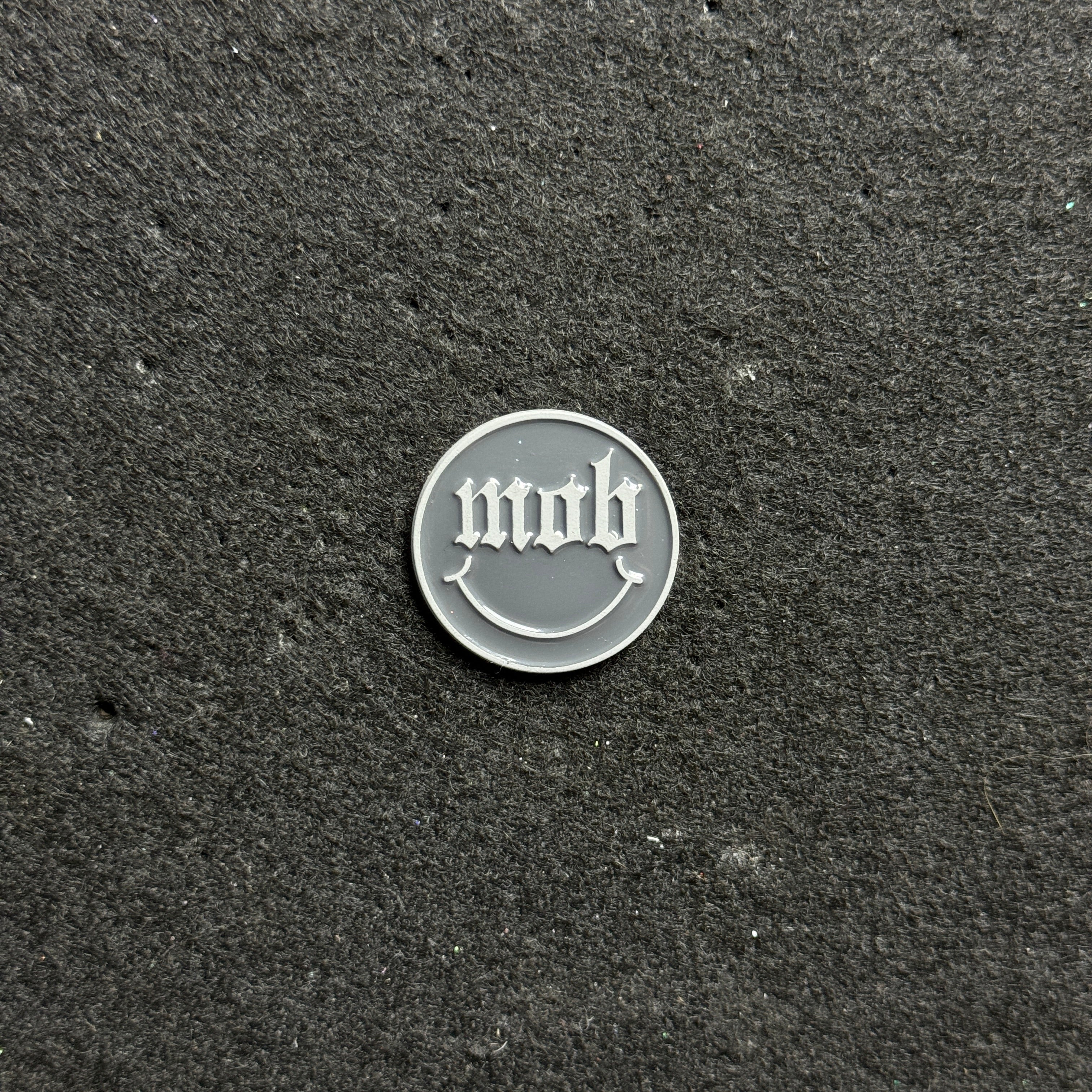 Gray MOB Coin Pin