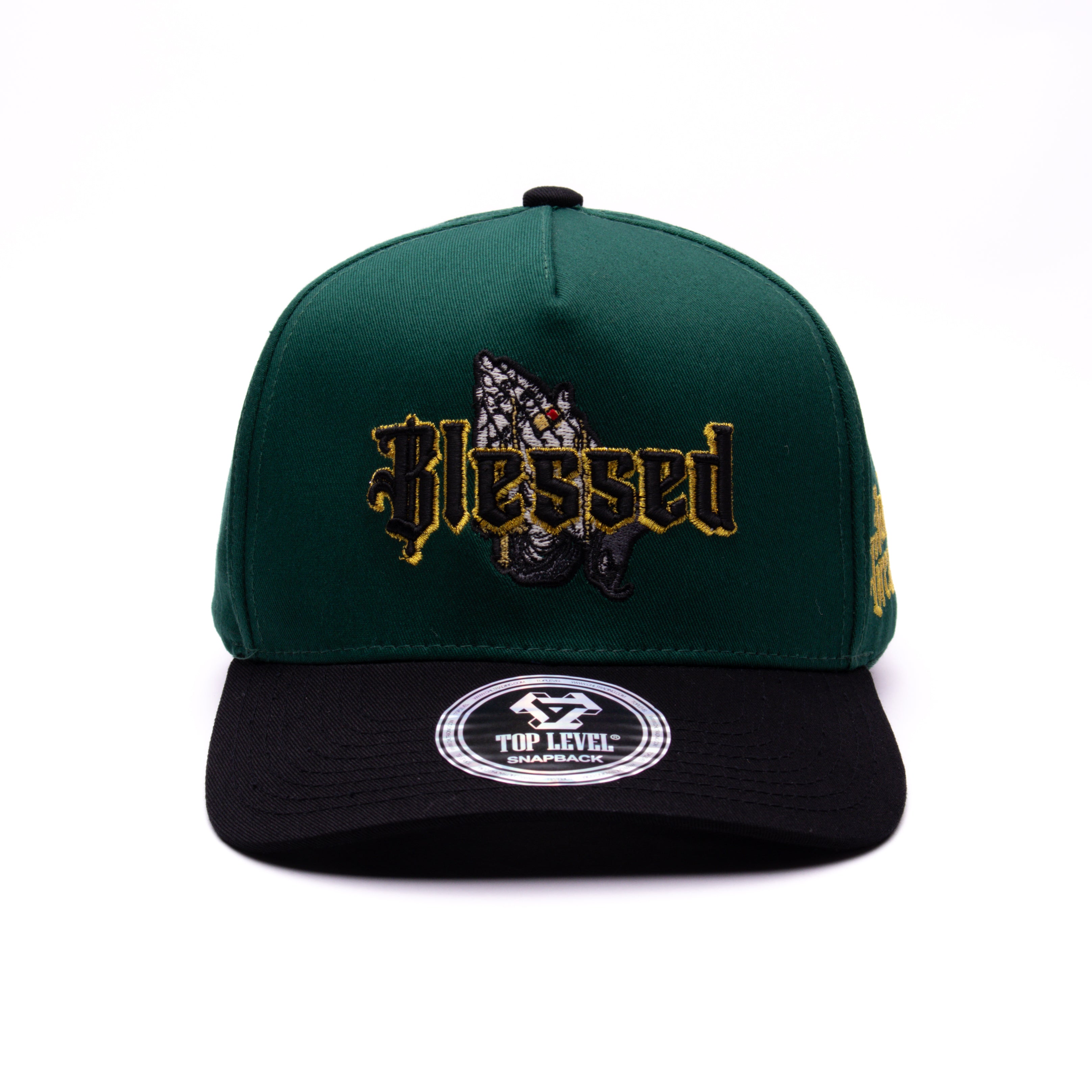 Blessed Praying Hands Level Designs Original 5 Panel Baseball A-Frame Snapback Hat