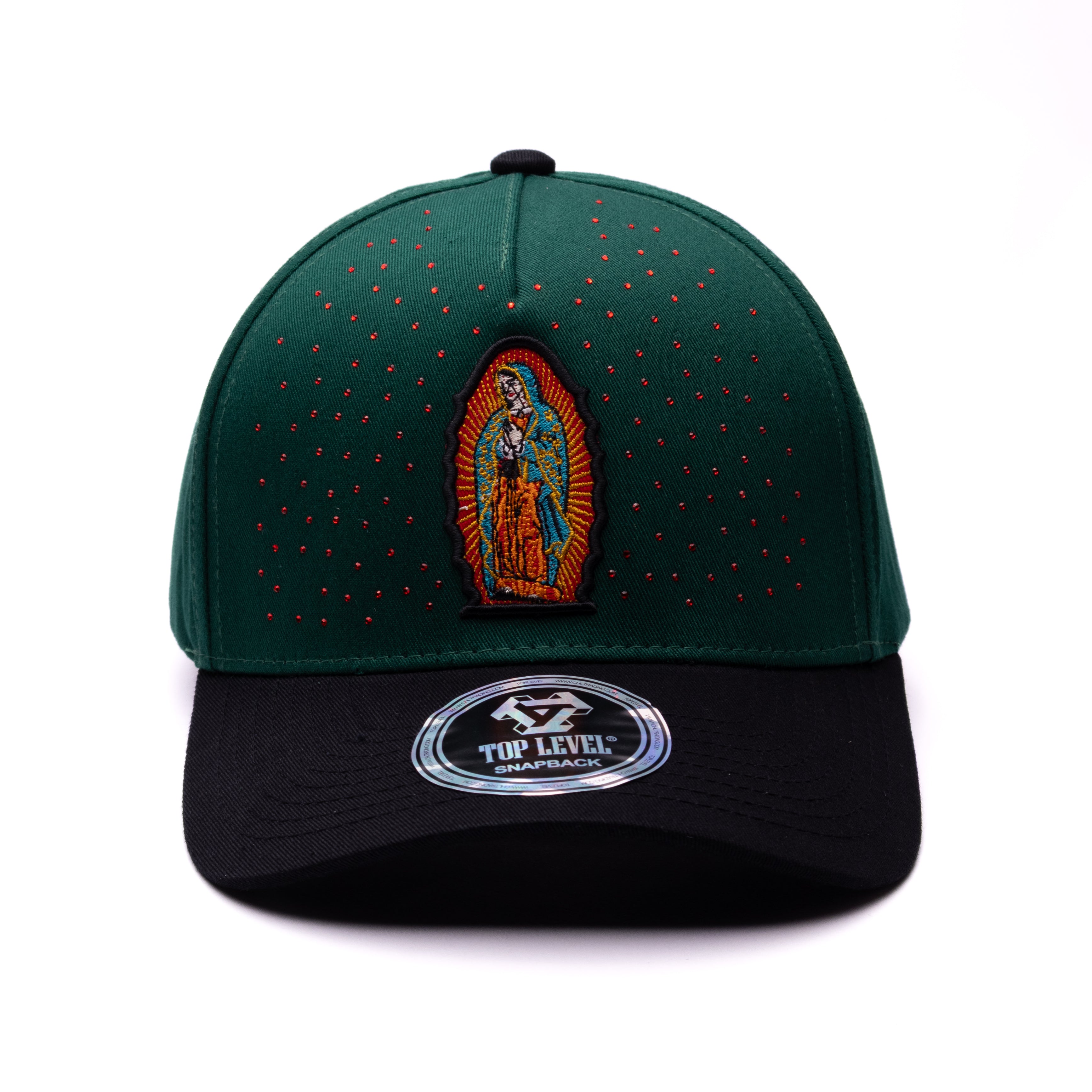 Virgin Mary Rhinestones Level Designs Original 5 Panel Baseball A-Frame Snapback Hat