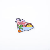 Beach Shoreline New Era Flag Pin