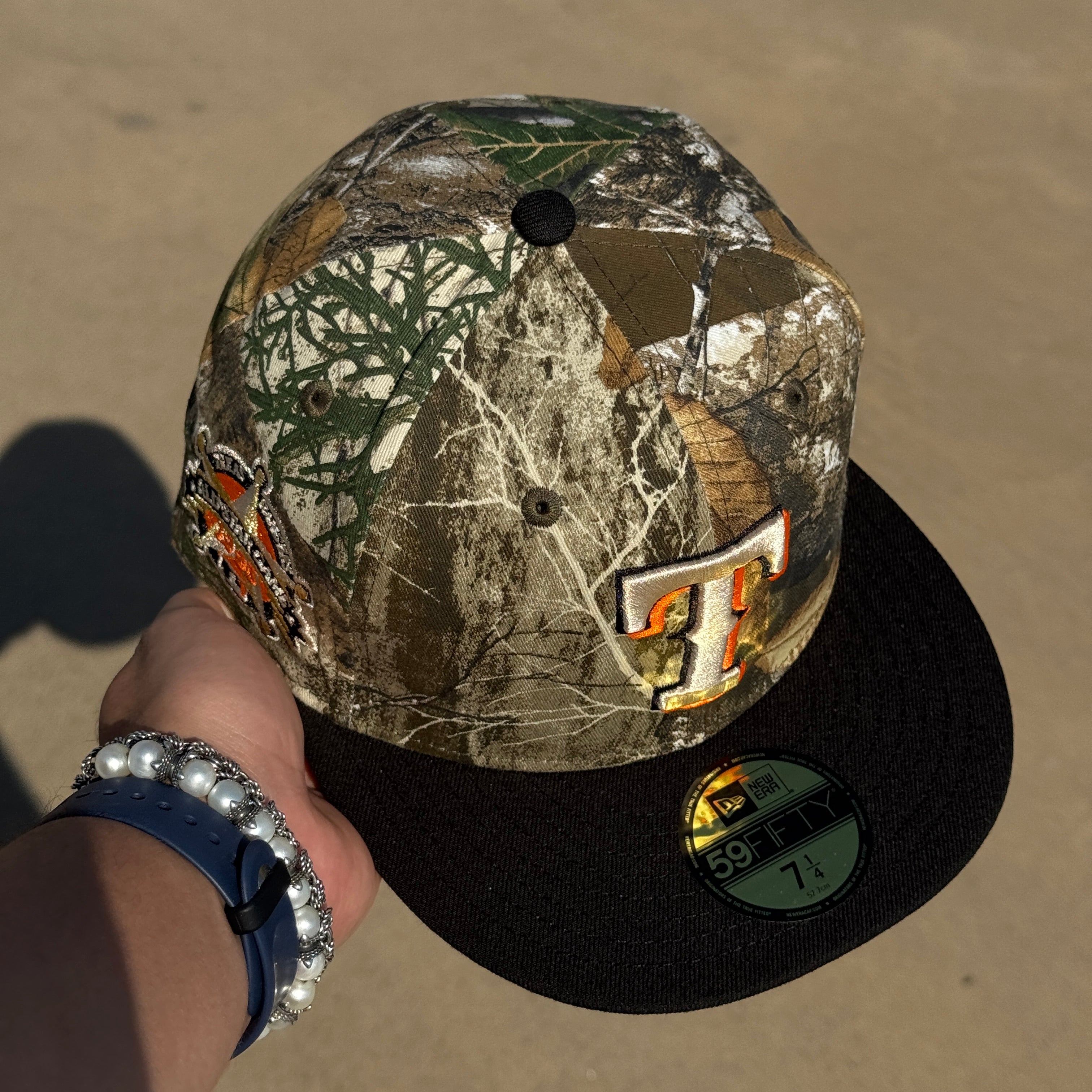 NWT 1/4 Realtree Camo Dallas Texas Rangers 1995 All Star Game 59fifty New Era Fitted Hat Cap